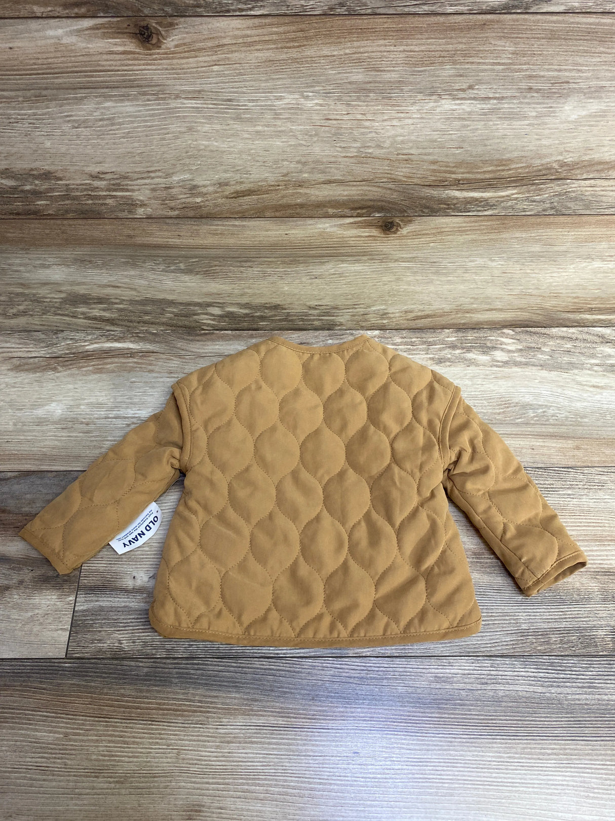 NEW Old Navy Quilted Snap-Front Jacket in Acacia sz 12-18m
