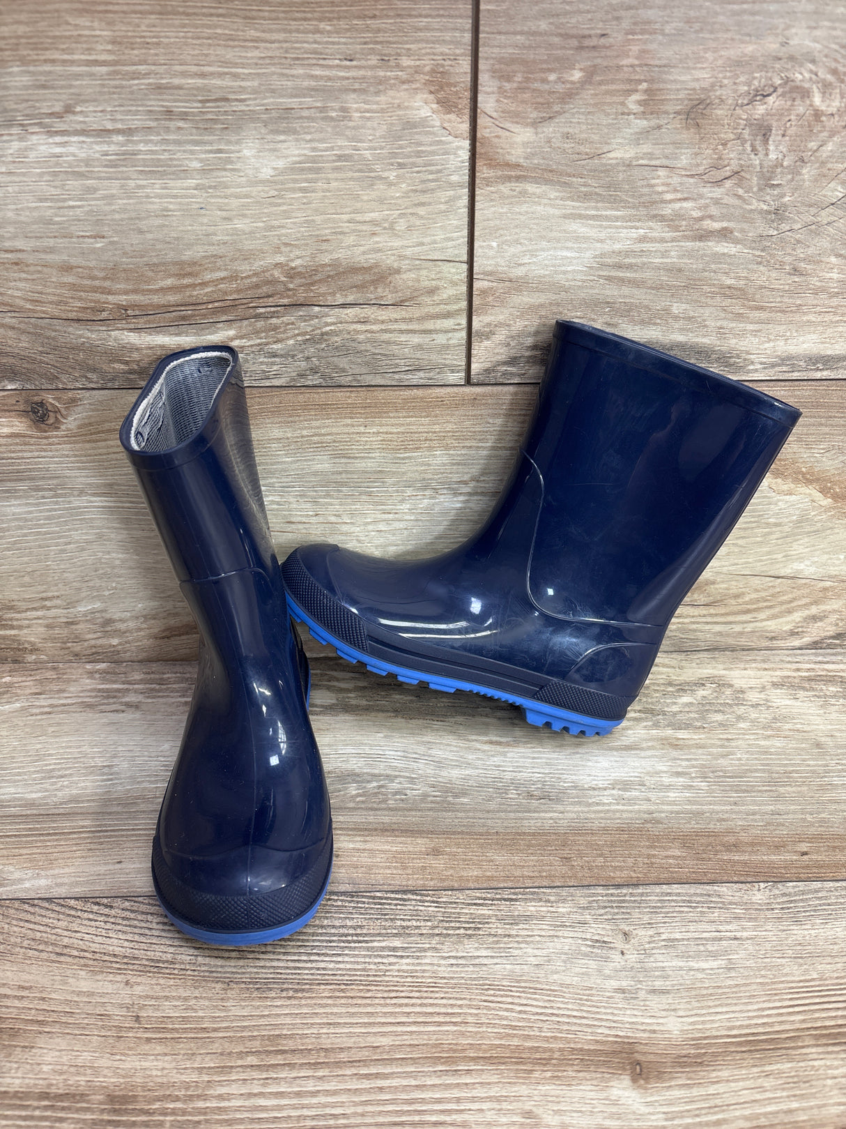 Wonder Nation Rain Boots Navy sz 13c