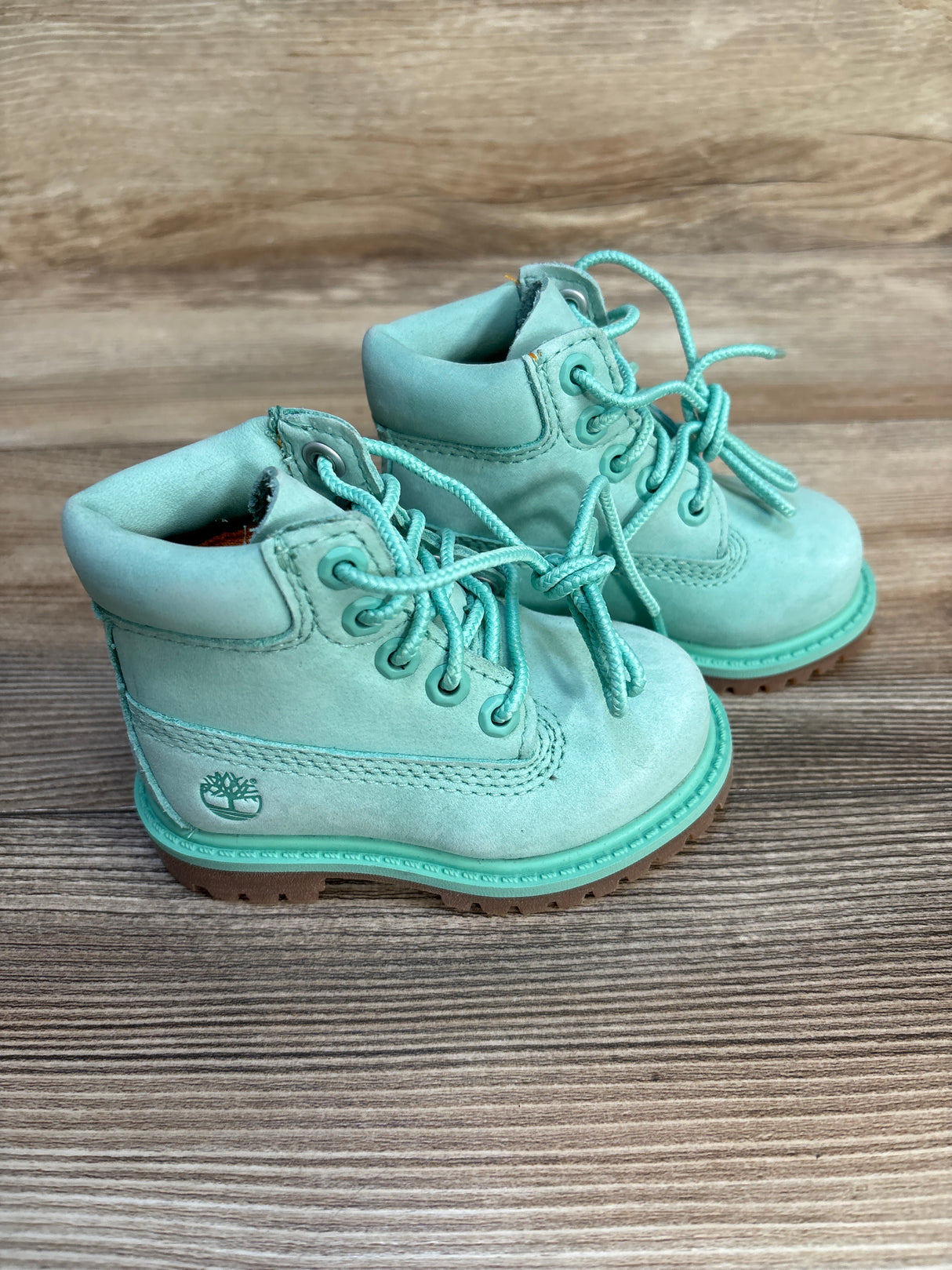 Timberland Classic 6-Inch Waterproof Boot Mint Green sz 4c