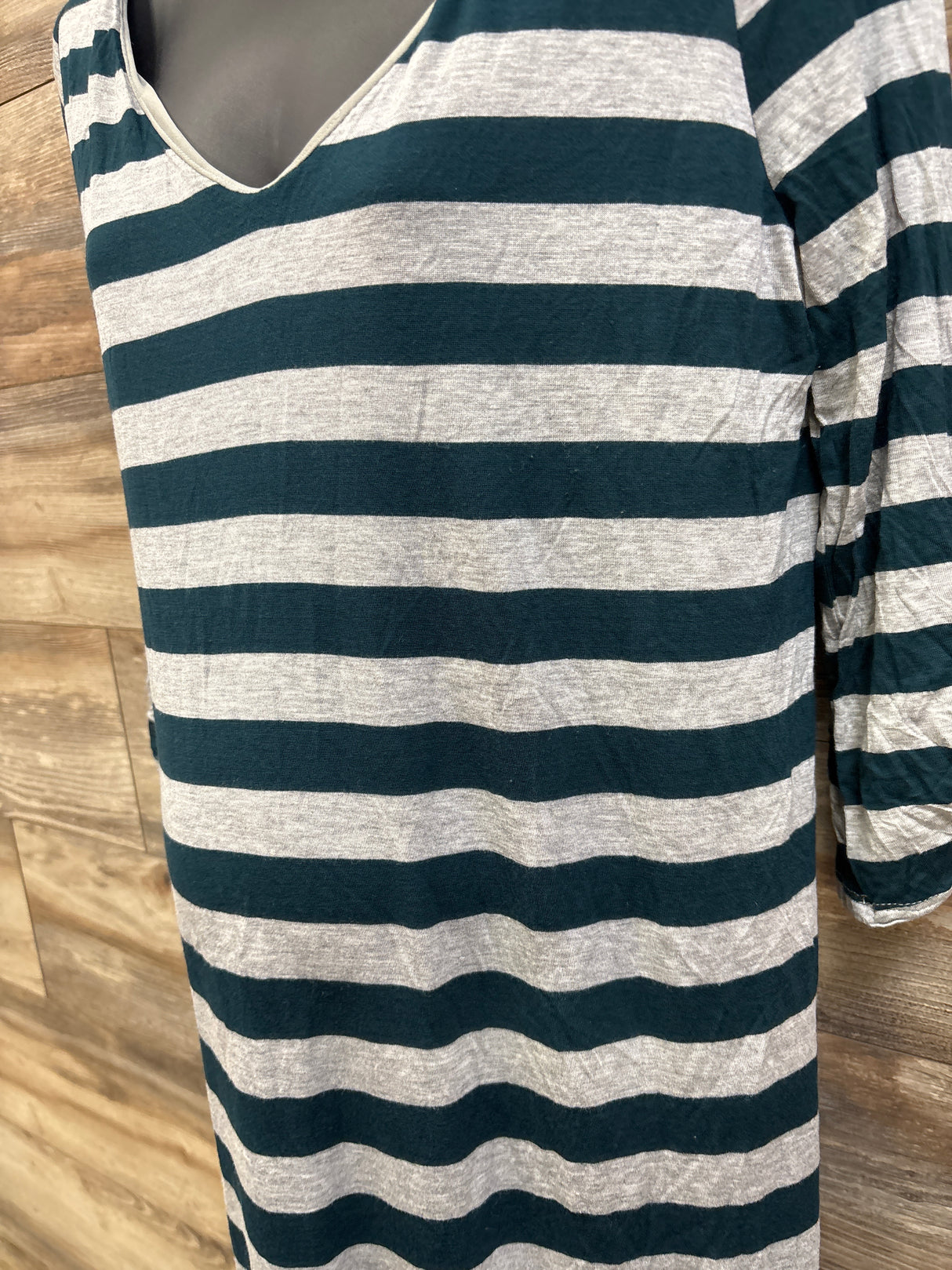 Pinkblush Maternity Striped Tunic Grey sz Large