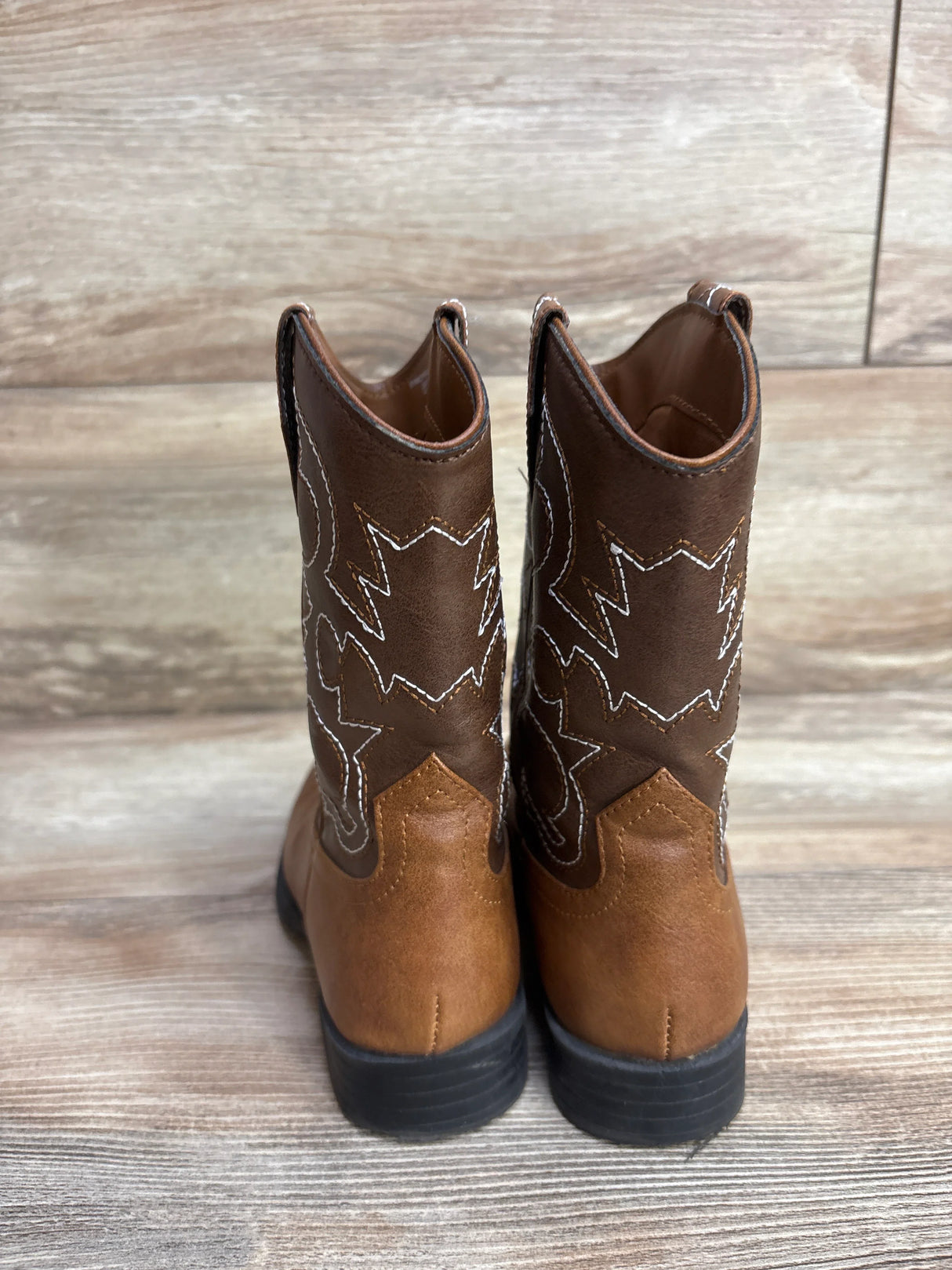 Wonder Nation Western Cowboy Boots Brown sz 13c