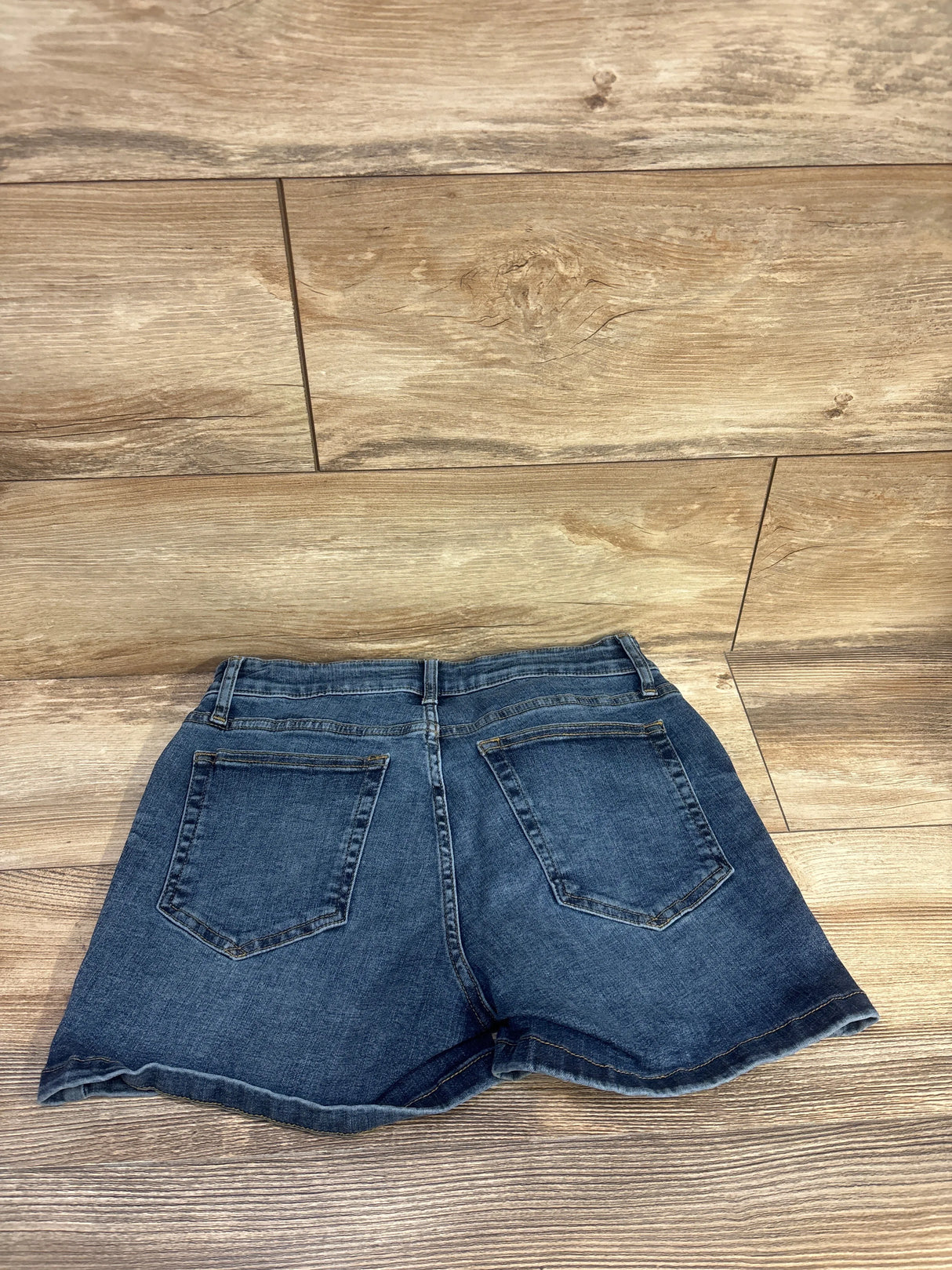 NEW Gap Maternity 4" Inset Panel Denim Shorts Dark Wash Blue sz 27/4 Small