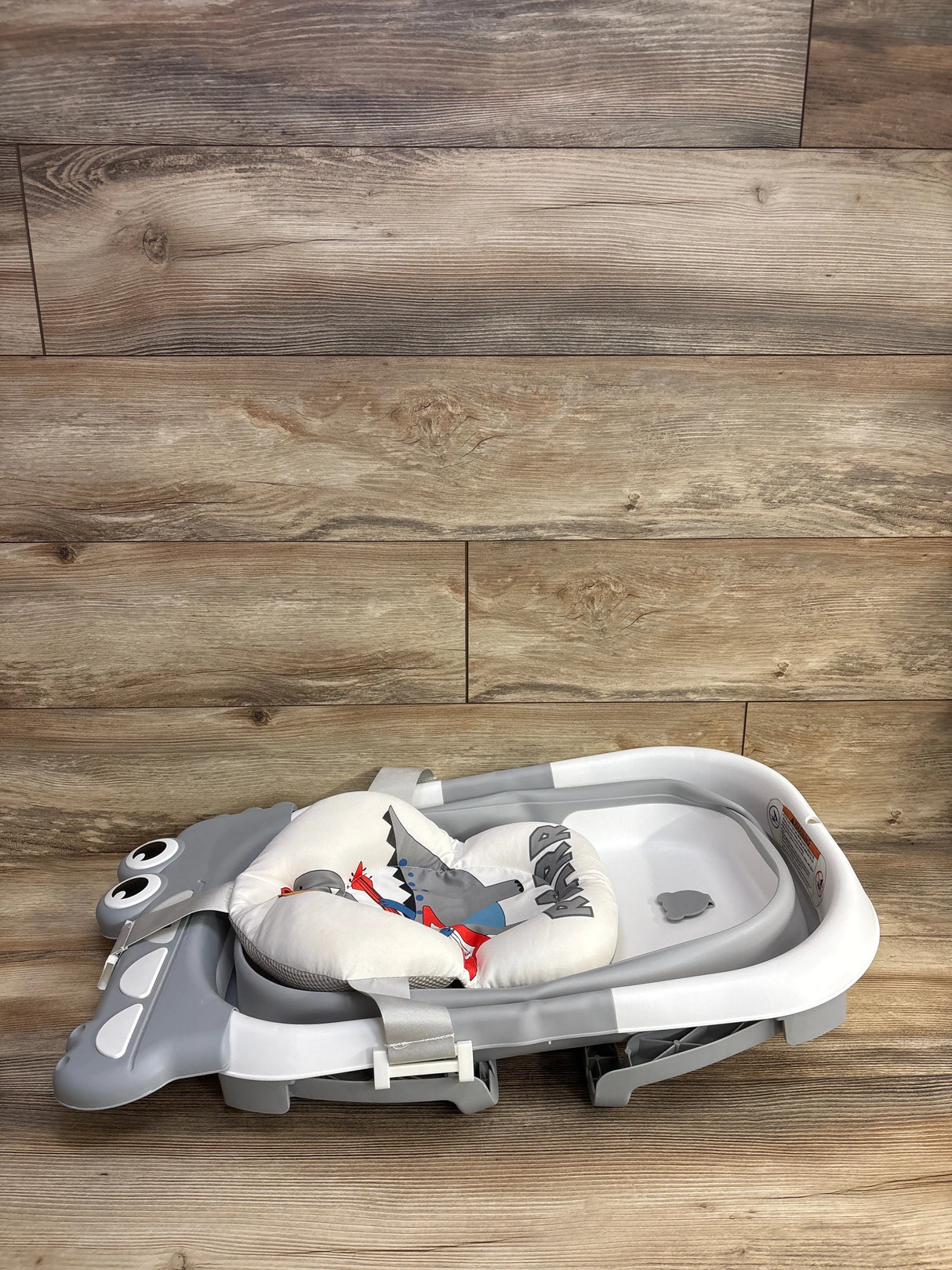 Tavlshero Foldable Baby Bath Tub w/ Thermometer Grey