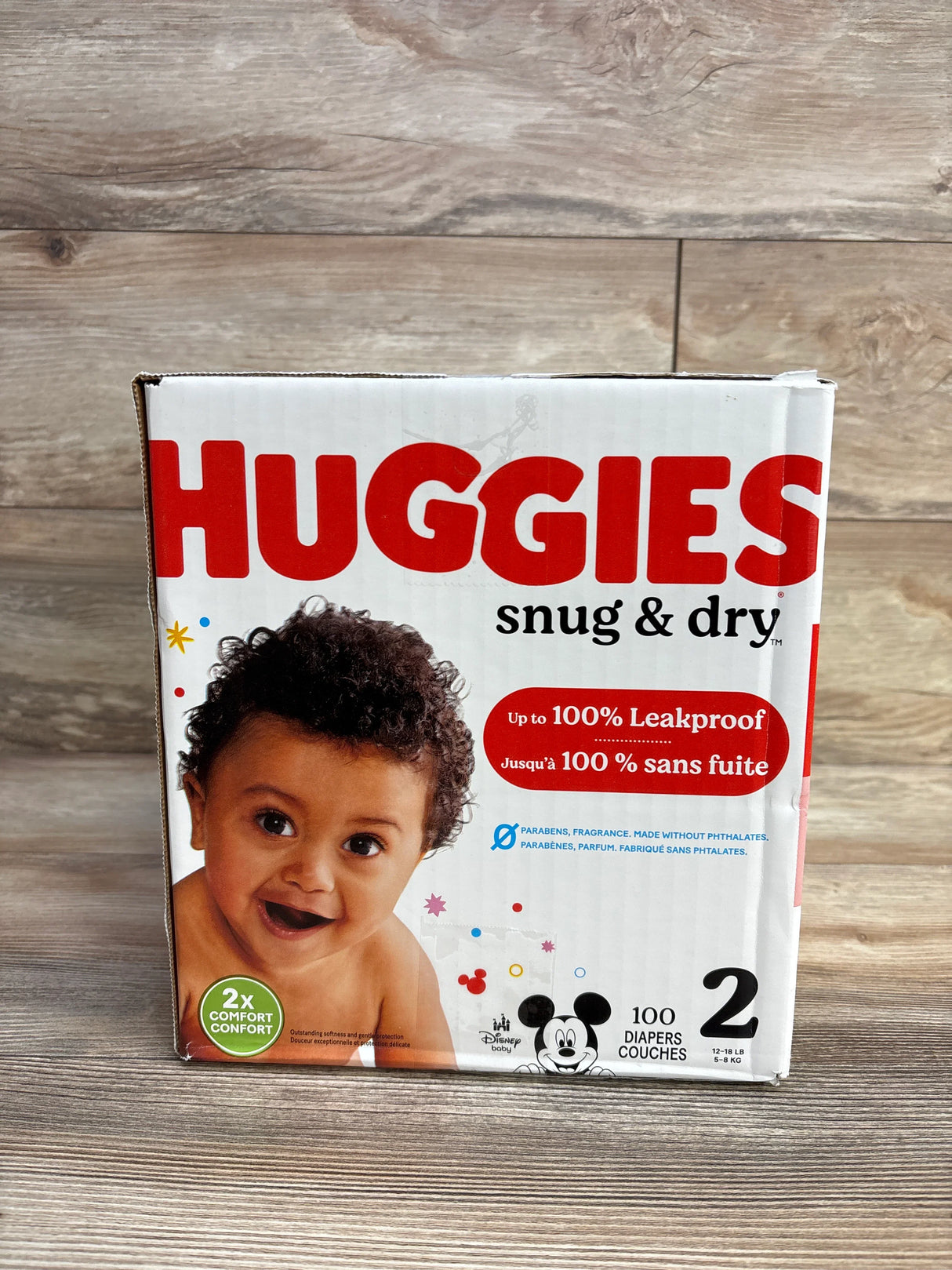NEW Huggies Snug & Dry Diapers, 100ct. Size 2