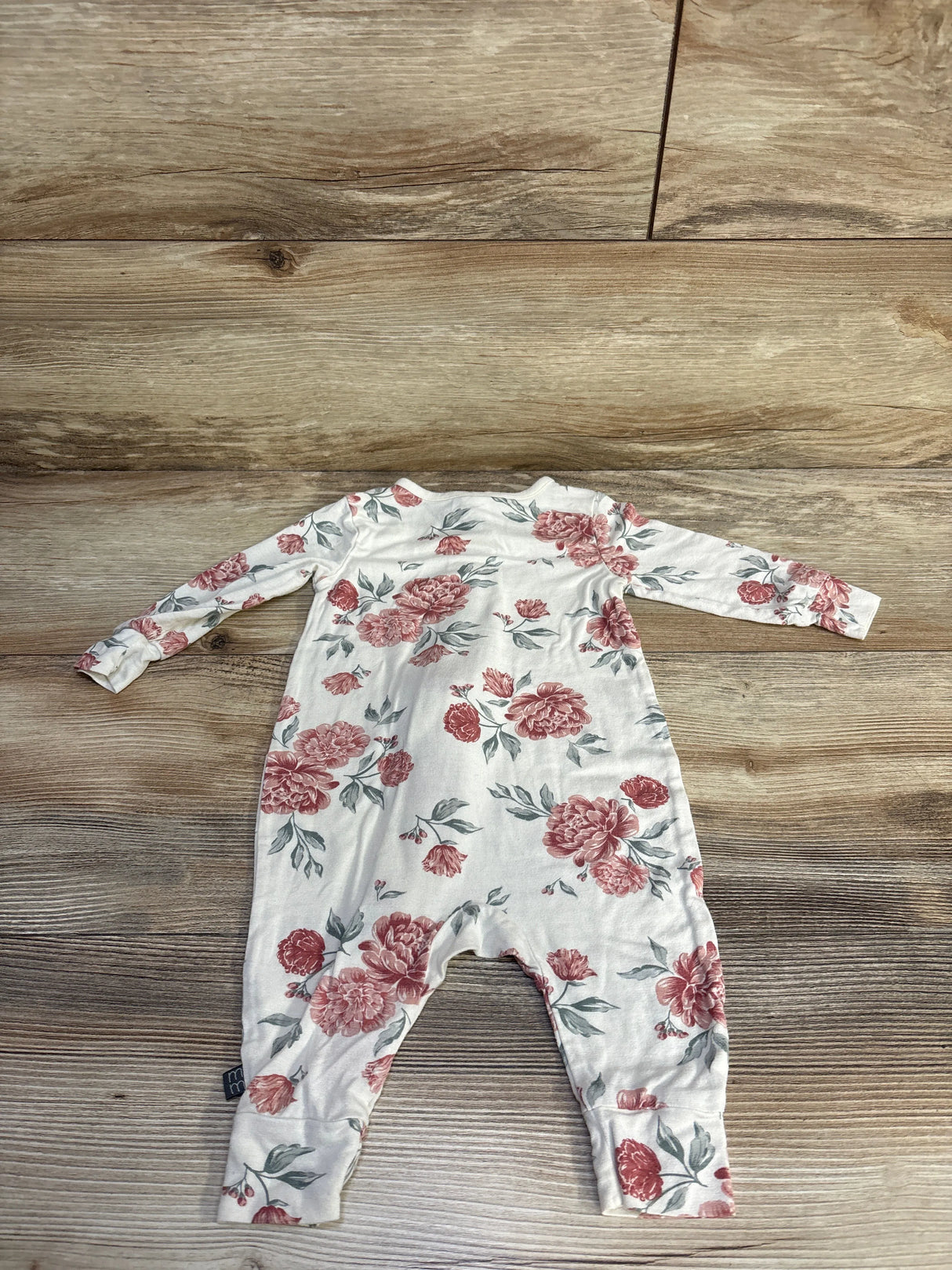 Modern Moments Floral Footless Sleeper Ivory sz 3-6m