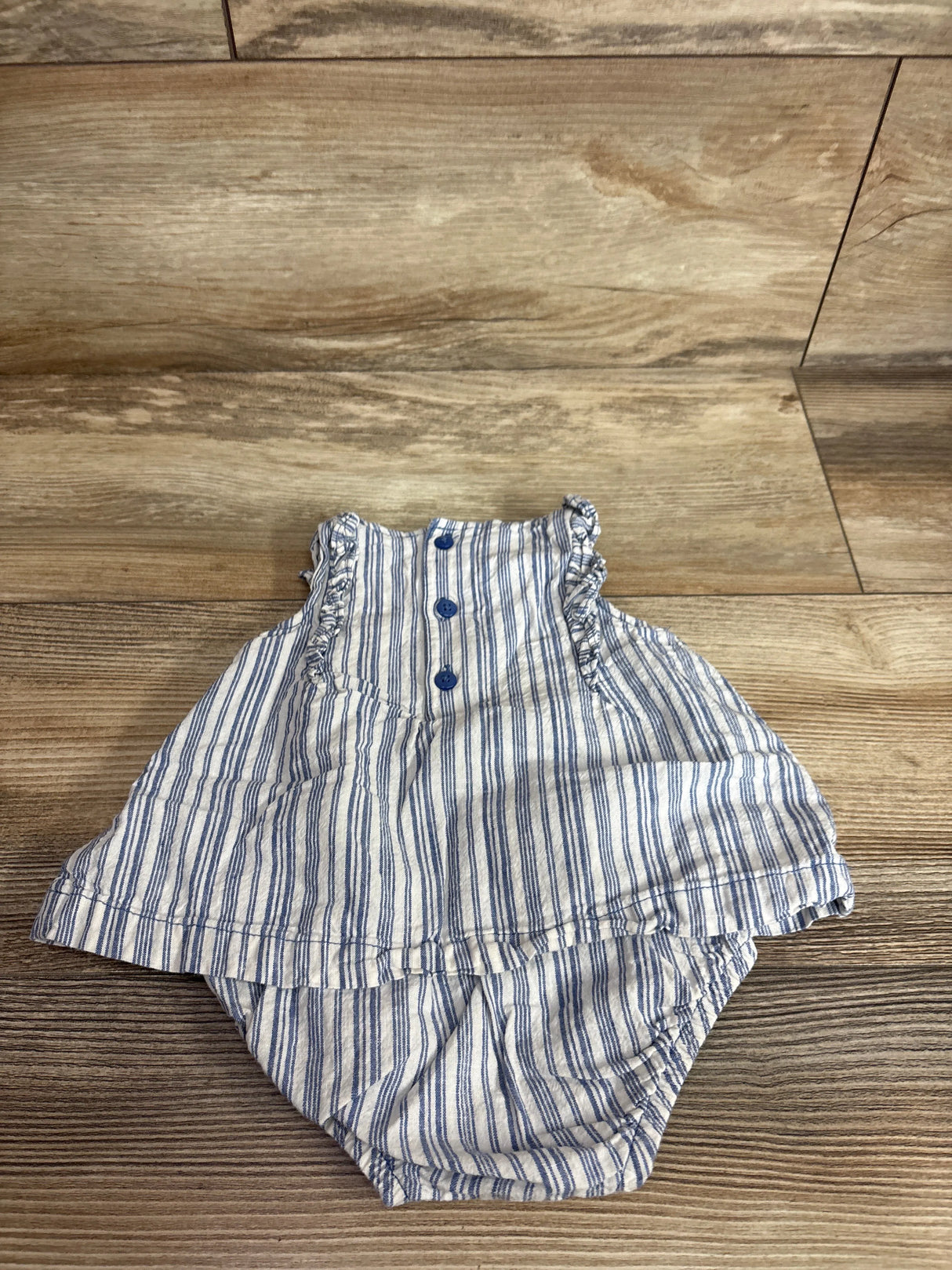 Just One You Striped Bodysuit Dress White sz 3m