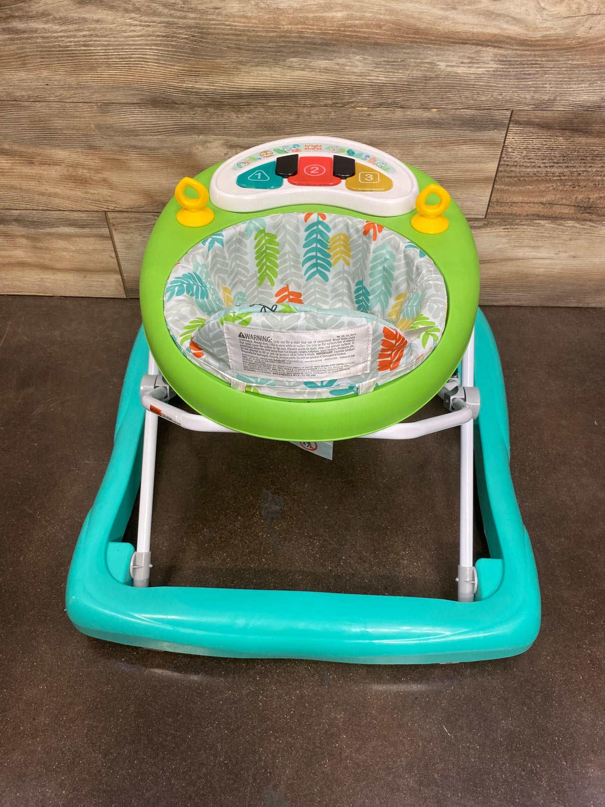 Bright Starts Tiny Trek 2-in-1 Baby Activity Walker in Jungle Vines