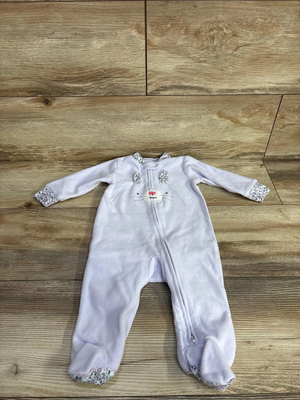 Carter's Bunny Blanket Sleeper Purple sz 6m