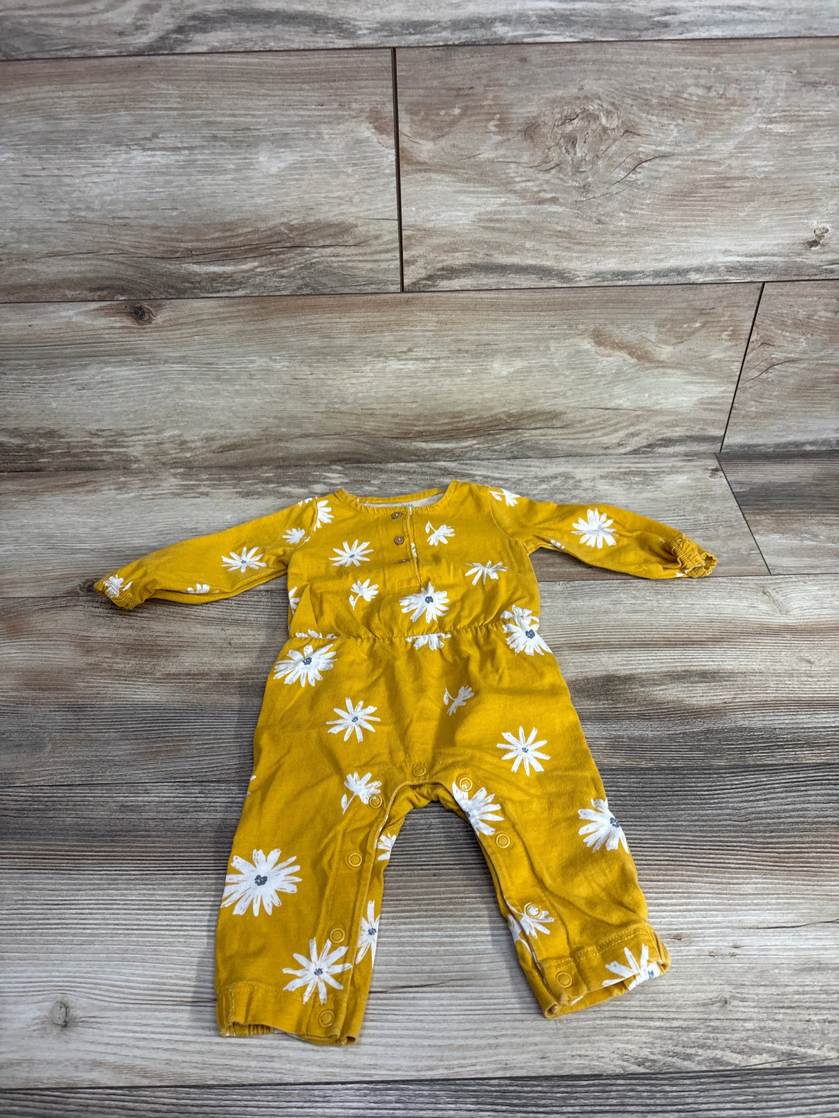 Just One You Henley Knit Coverall Yellow sz 6m