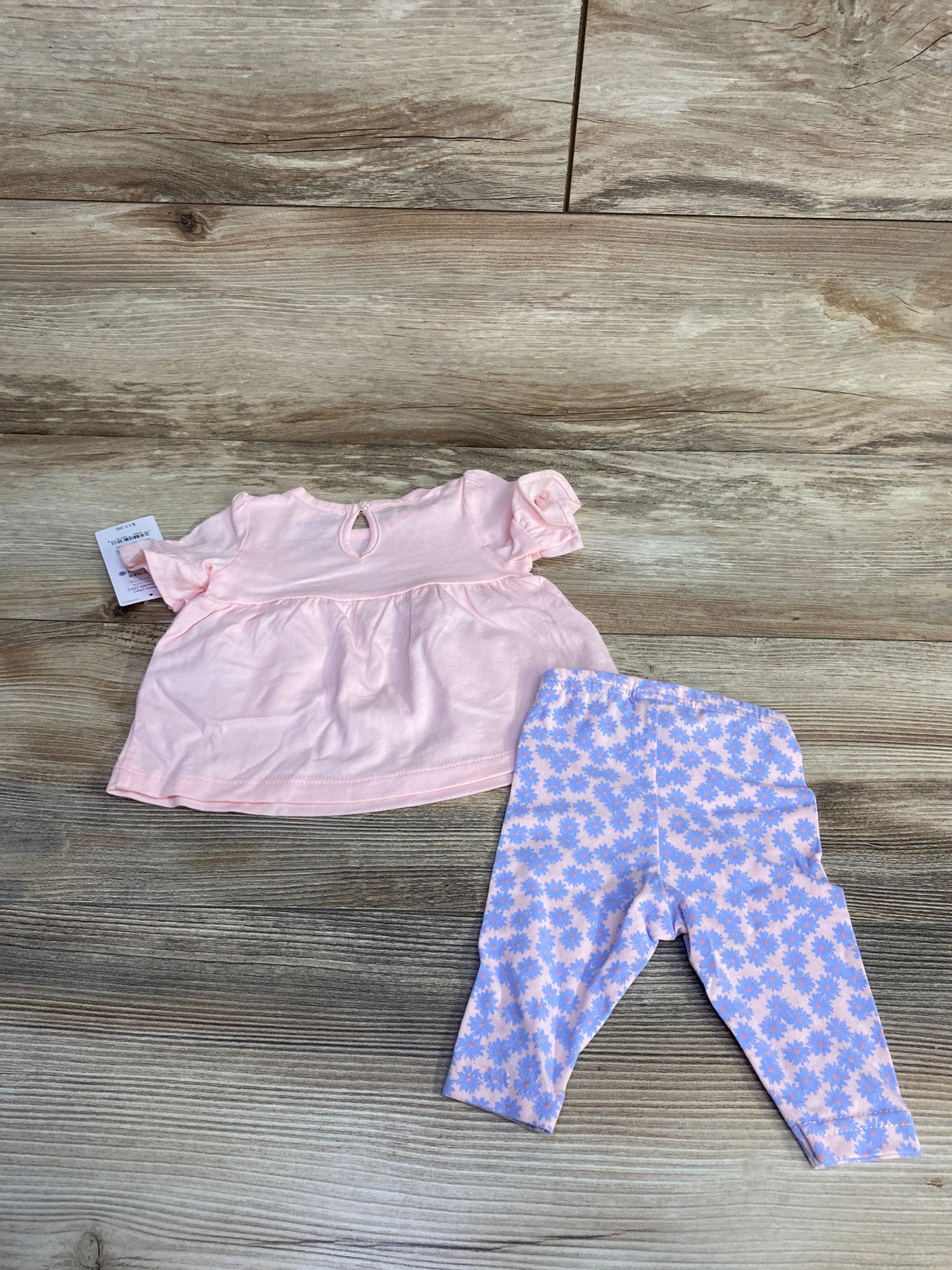 NEW Just One You 2pc Shirt & Floral Leggings Pink sz Newborn - Me n Mommy To Be