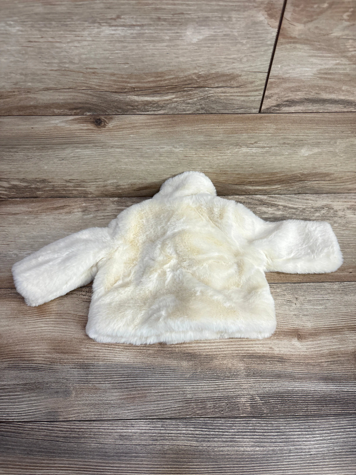 Cat & Jack Plush Coat Cream sz Newborn