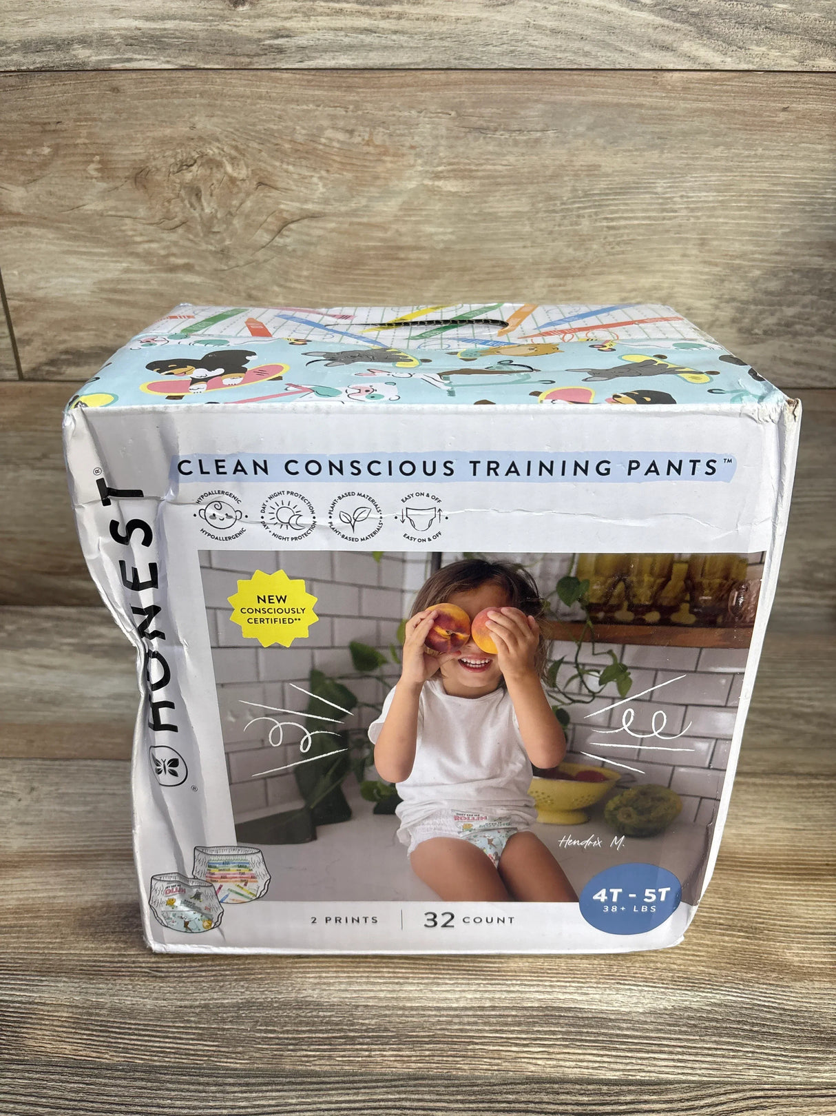 NEW Honest Clean Conscious Training Pants 32ct Size 4-5T