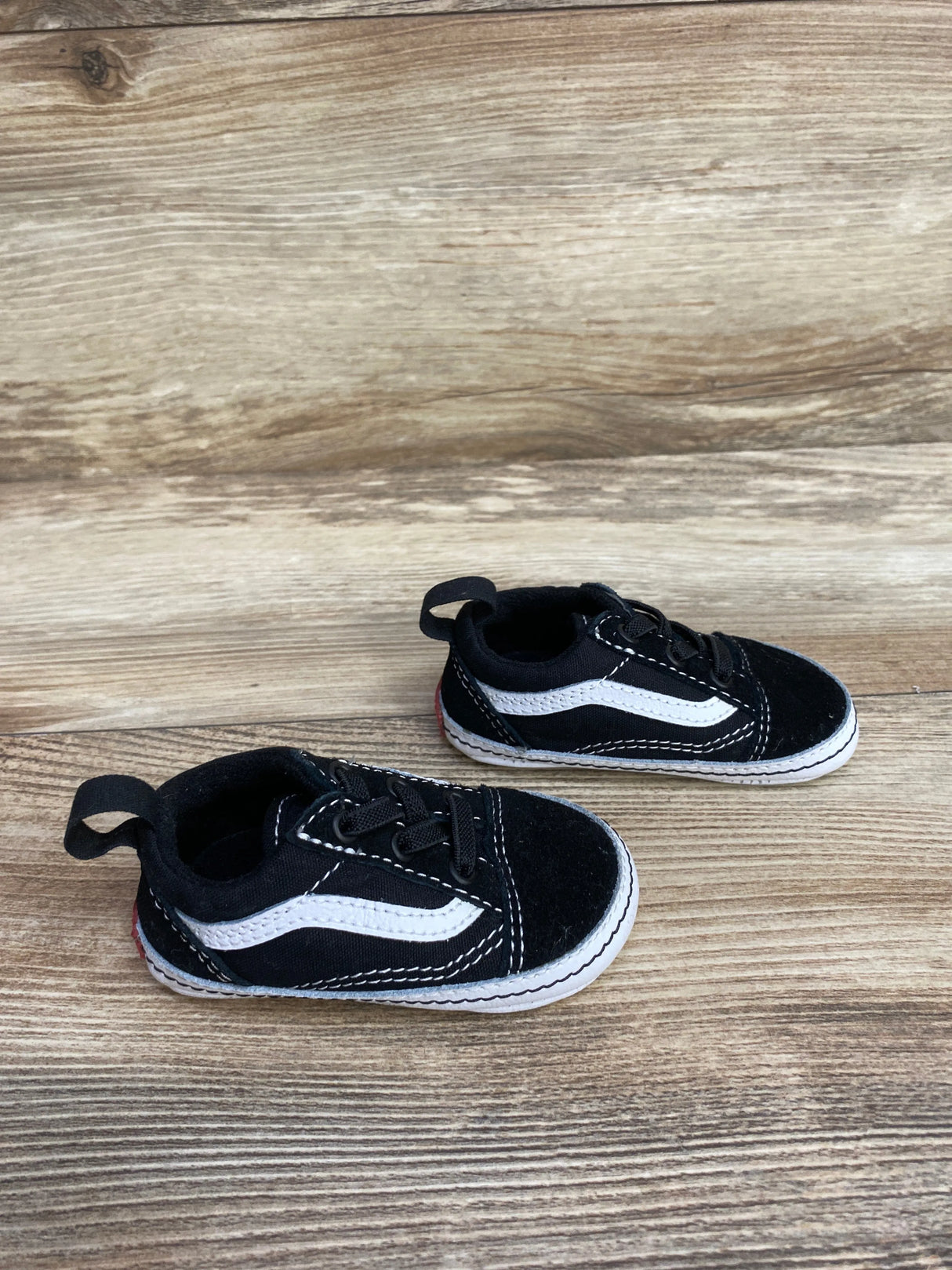 Vans Old Skool 'Black White' Crib Shoes sz 3C