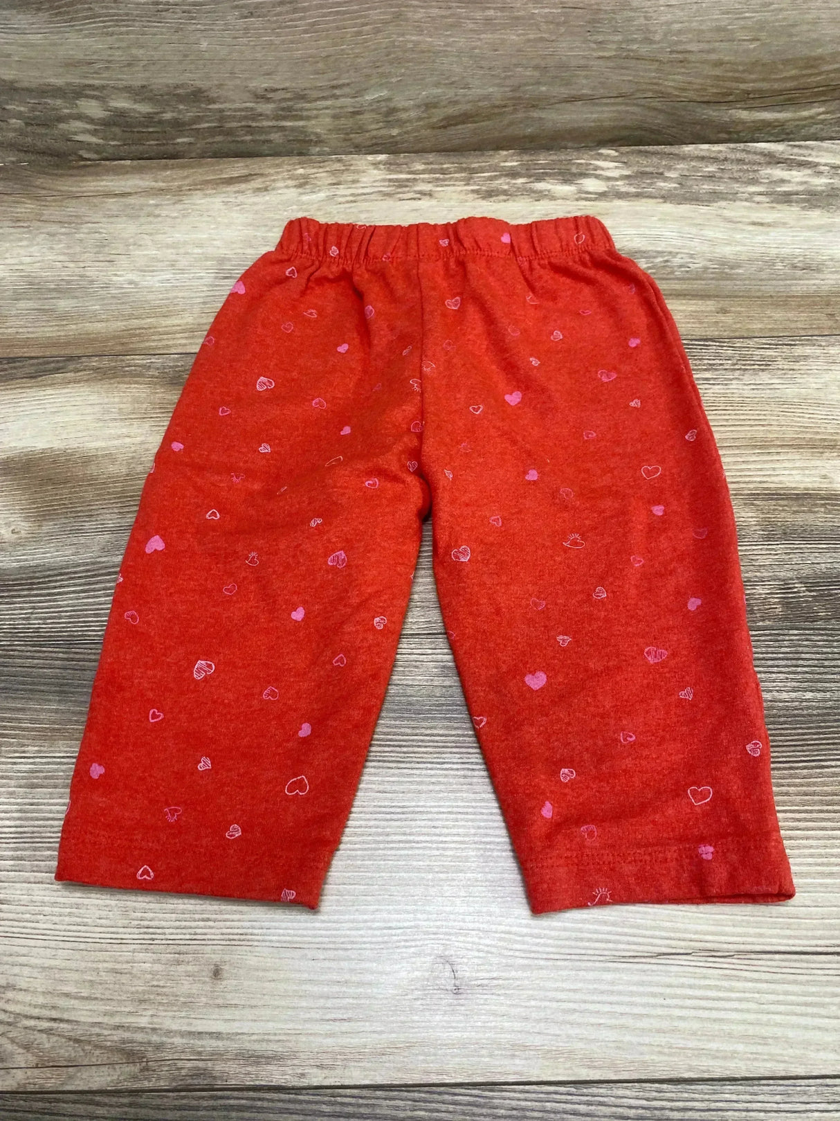 Disney Baby Heart Print Sweatpants Red sz 12m - Me n Mommy To Be