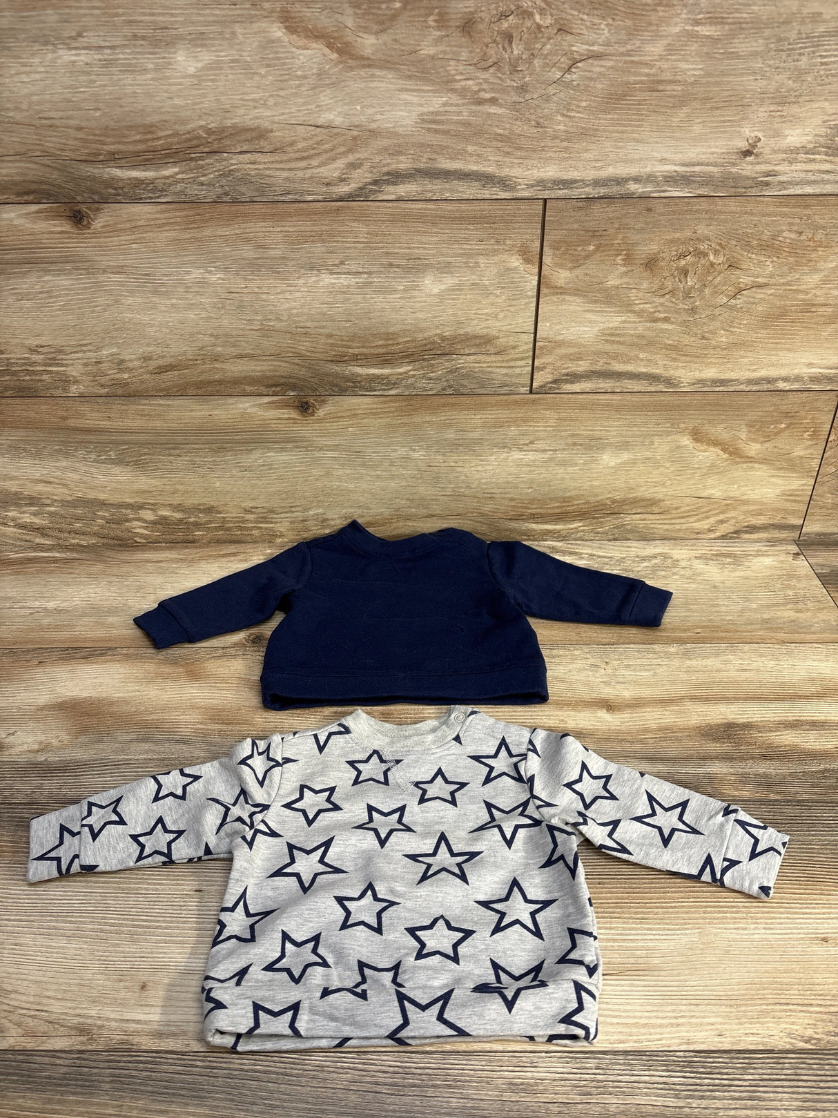 Mighty Goods 2pc Star Sweatshirt Grey sz 3m