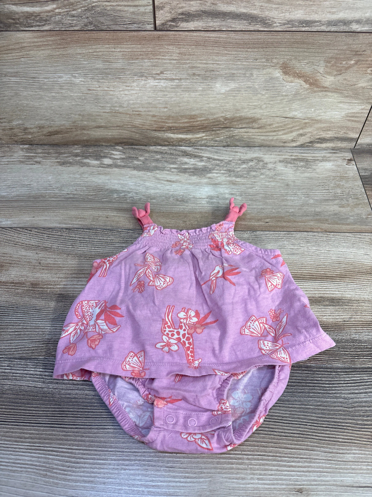 Carter's Giraffe Bodysuit Dress Pink sz 3m