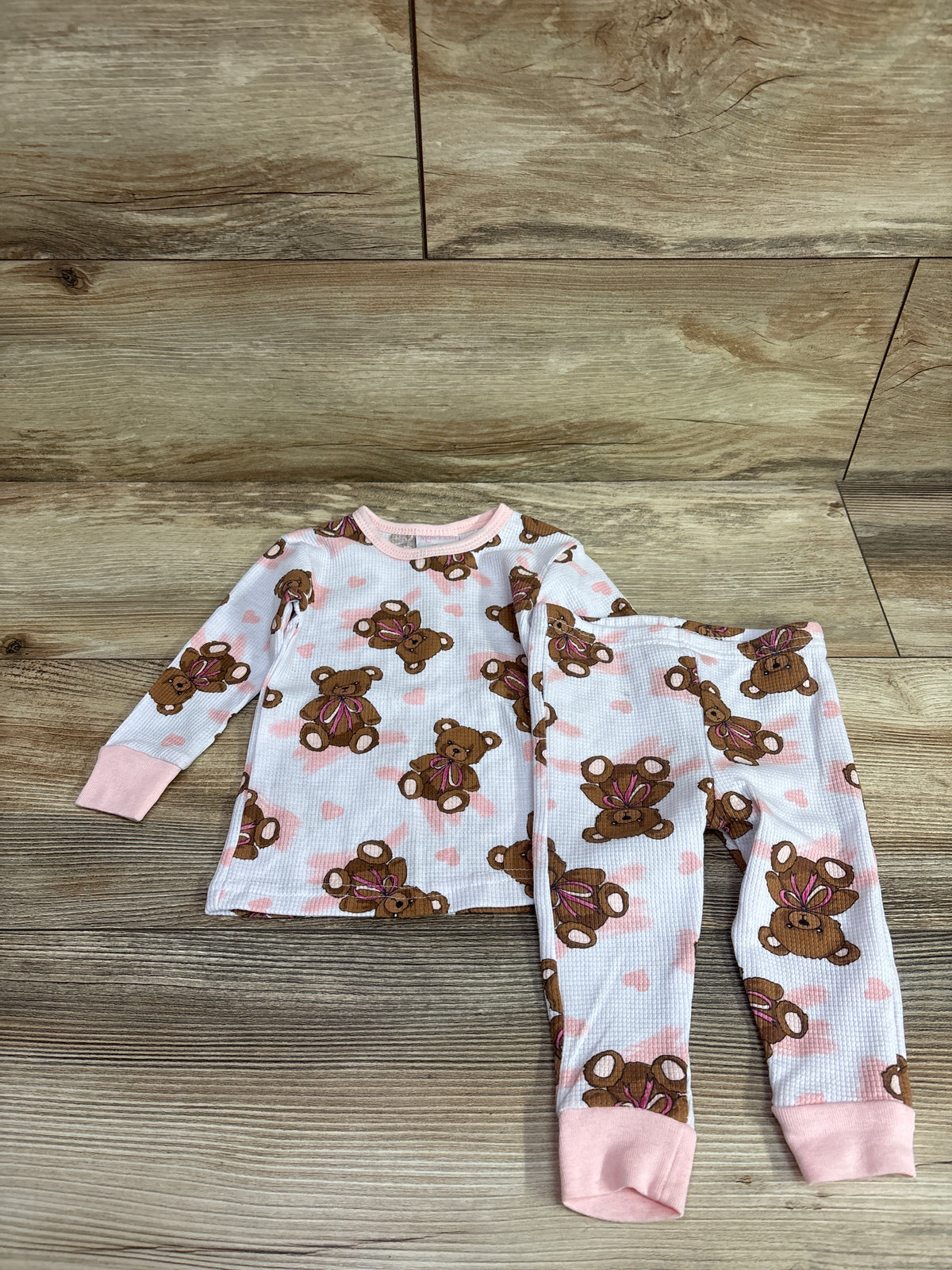 Mon Petit 2pc Pajama Set White sz 12m