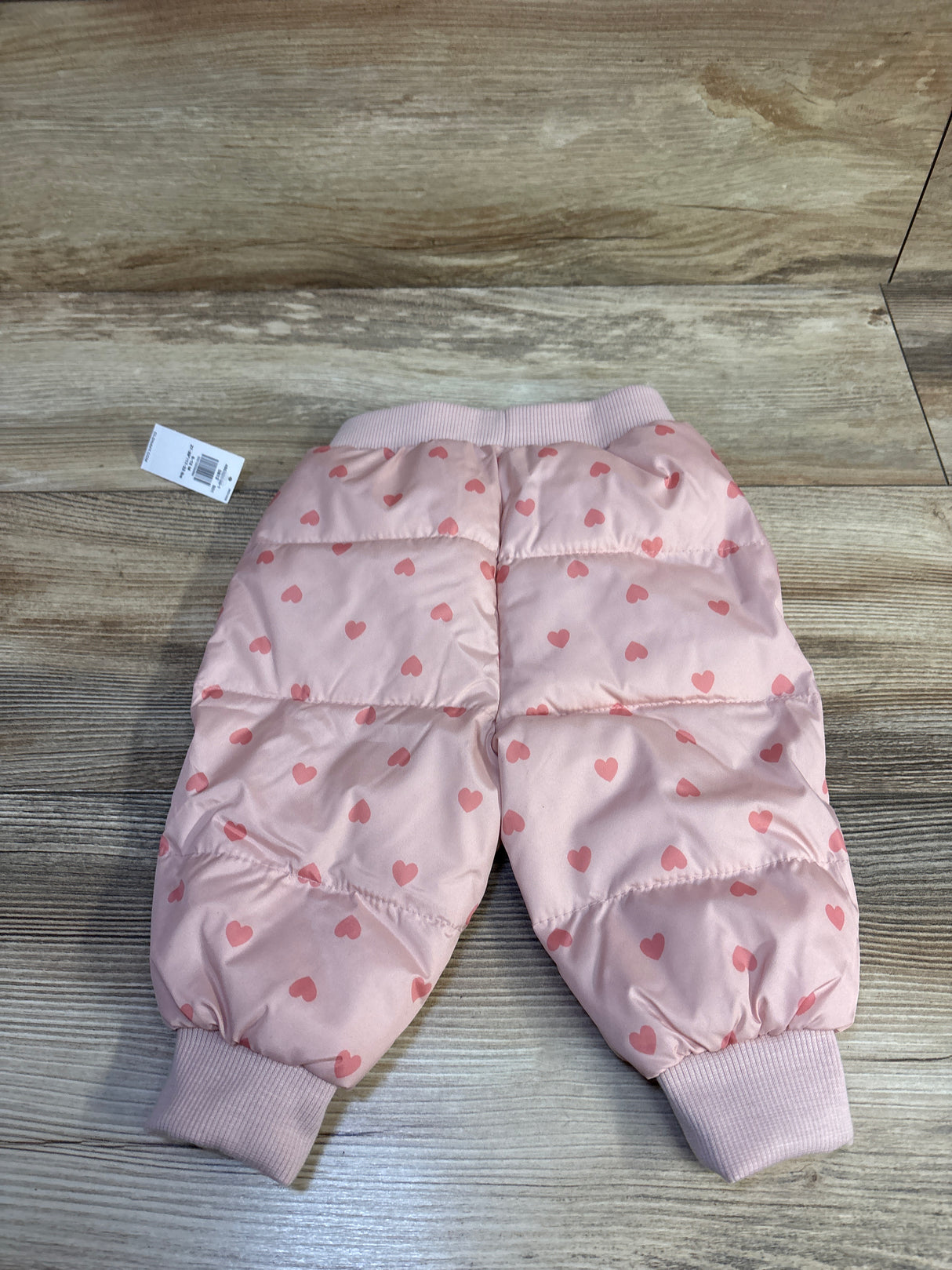 NEW Old Navy Unisex Water-Resistant Quilted Tapered Pants Pink sz 6-12m
