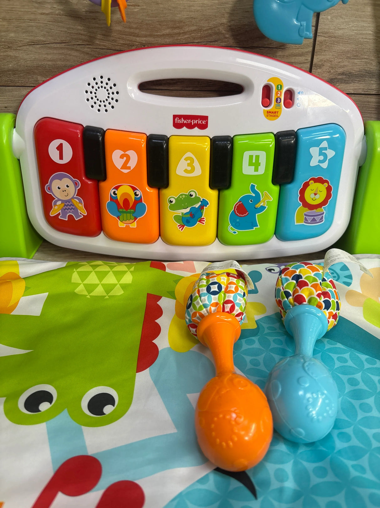Fisher Price Kick & Play Piano Gym & Maracas Set