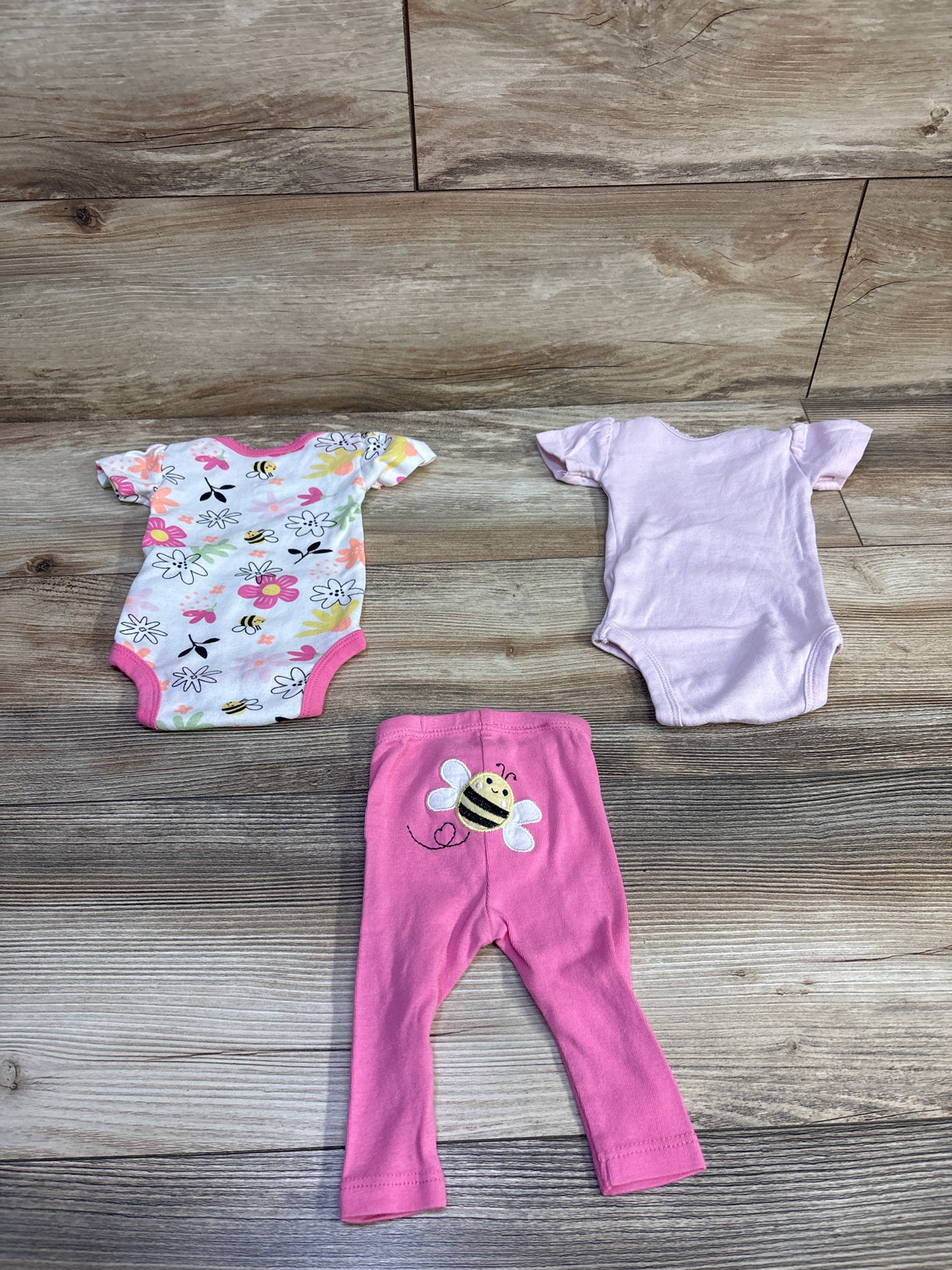 Koala Baby 3pc Bodysuit & Pant Set Pink sz Newborn
