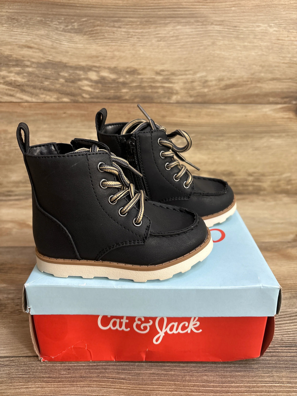 NEW Cat & Jack Greyson Boots, Black sz 6c