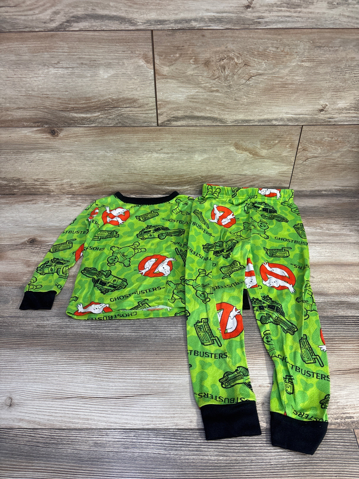 Ghost Busters 2pc Pajama Set Green sz 5T
