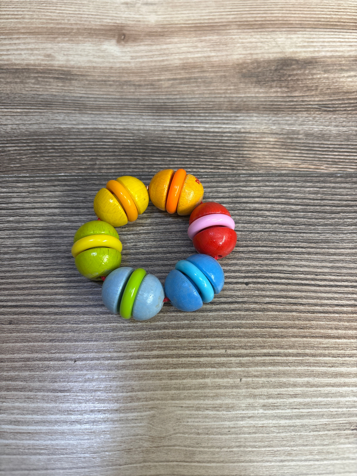 HABA Rainbow Rattle Grasping and Teething Toy