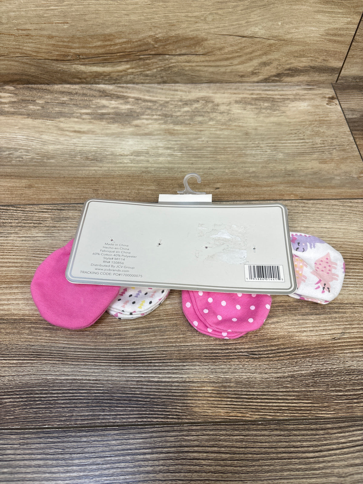 NEW Zak & Zoey 4pk No-Scratch Mittens Pink sz 0-12m