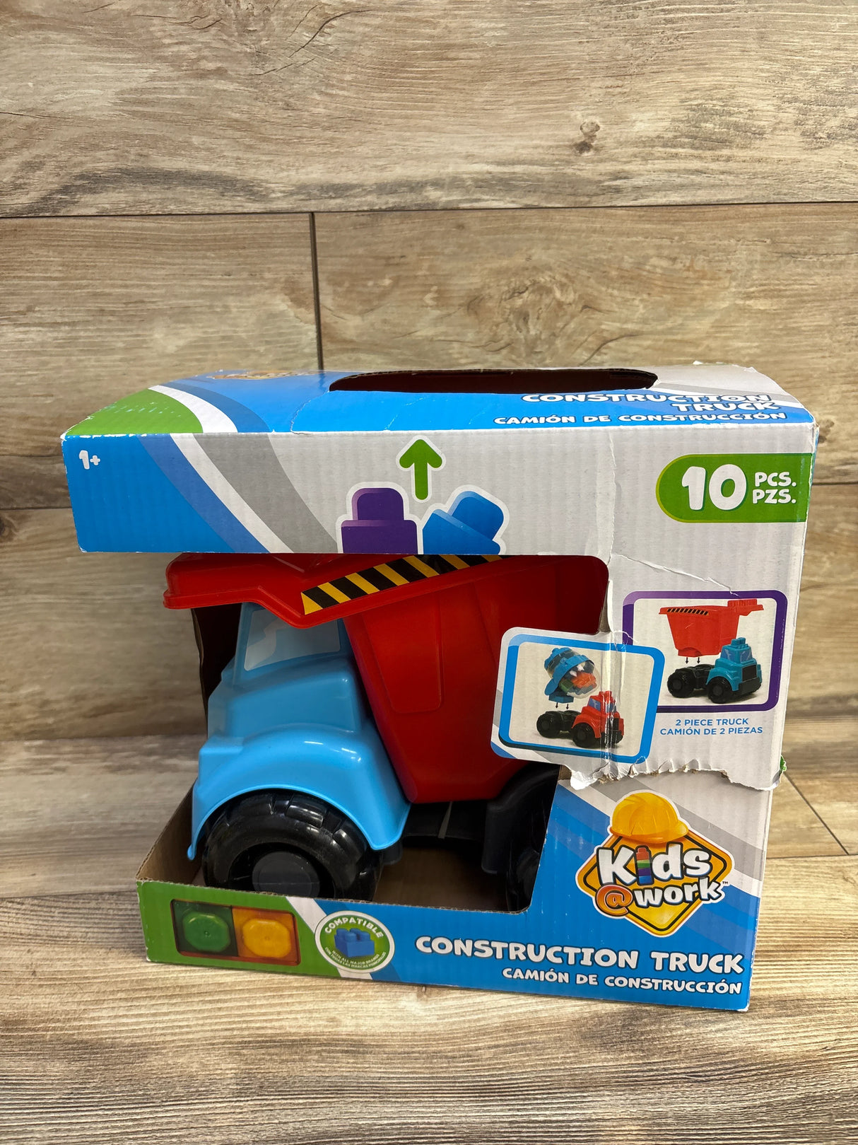 NEW Kids Work Building Blocks Dump Truck Construction Set 10pc