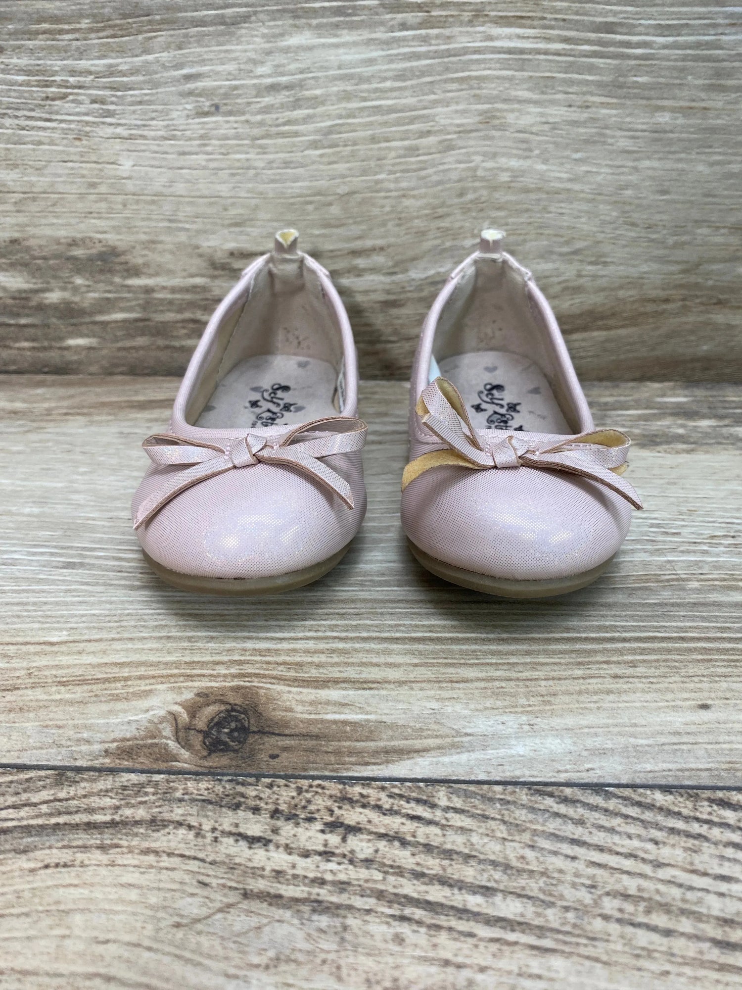 Self Esteem Bow Flats Pink Sz 5c - Me n Mommy To Be