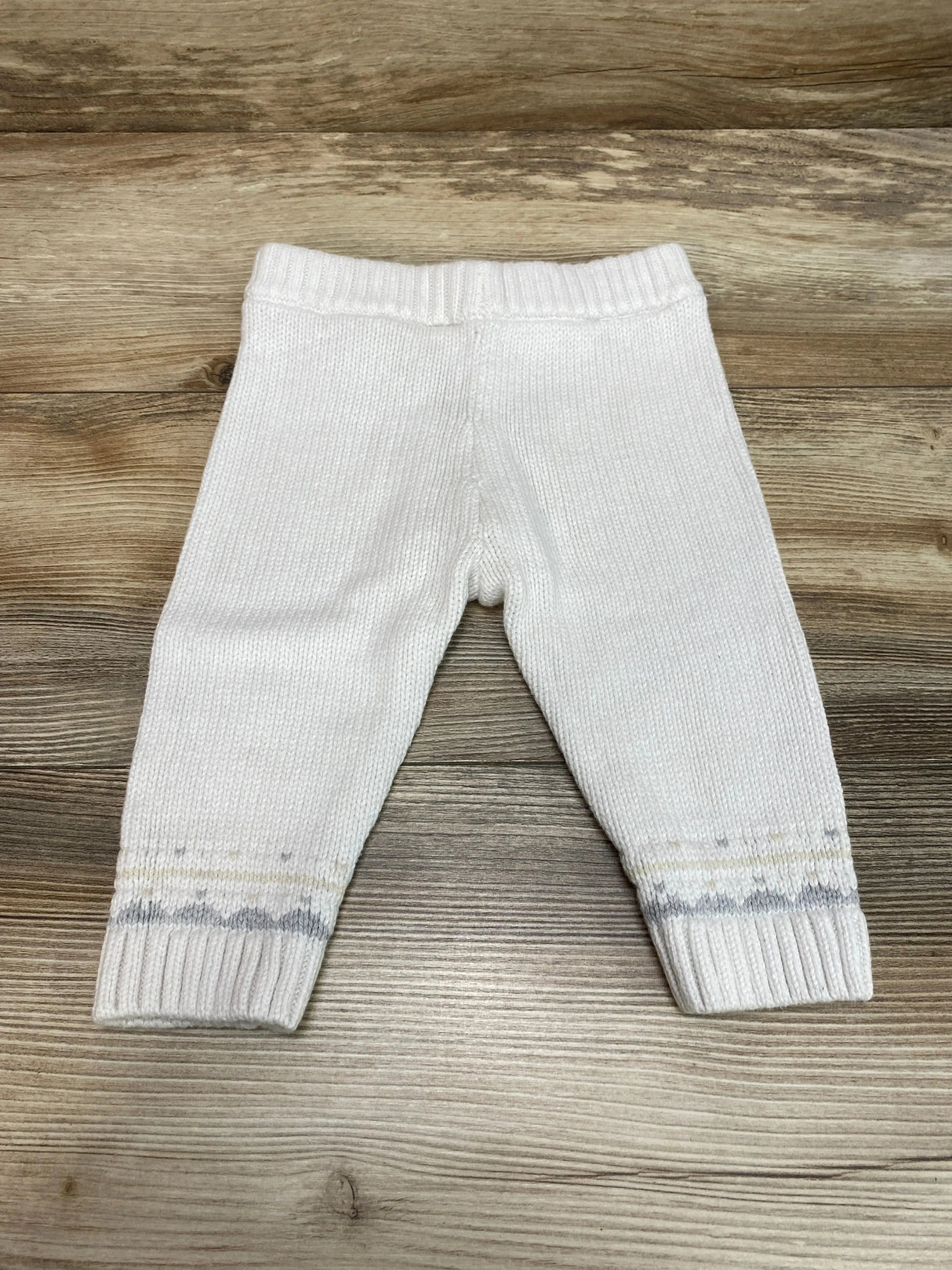 Janie & Jack Knit Pant White sz 6-12m - Me n Mommy To Be