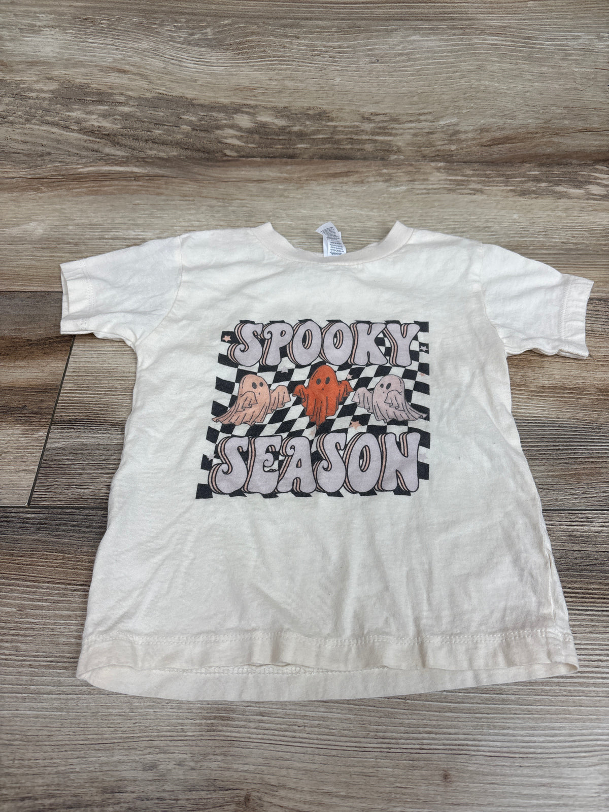 Bella + Canvas Spooky Season Shirt Ivory sz 2T