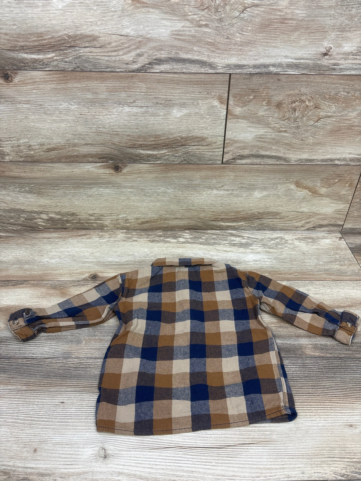 H&M Button-Up Flannel Brown sz 12m