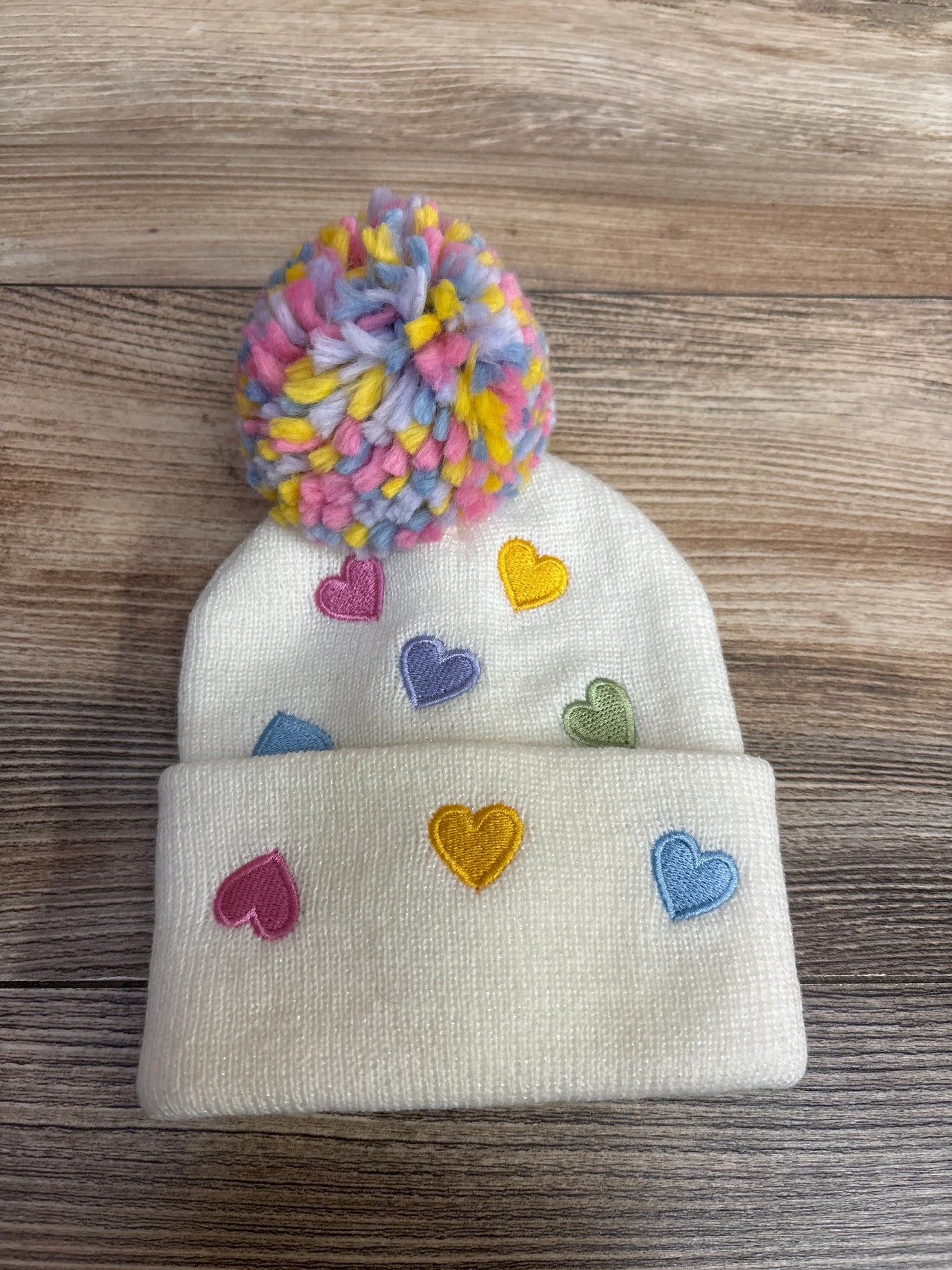 Toby Pom Pom Beanie White