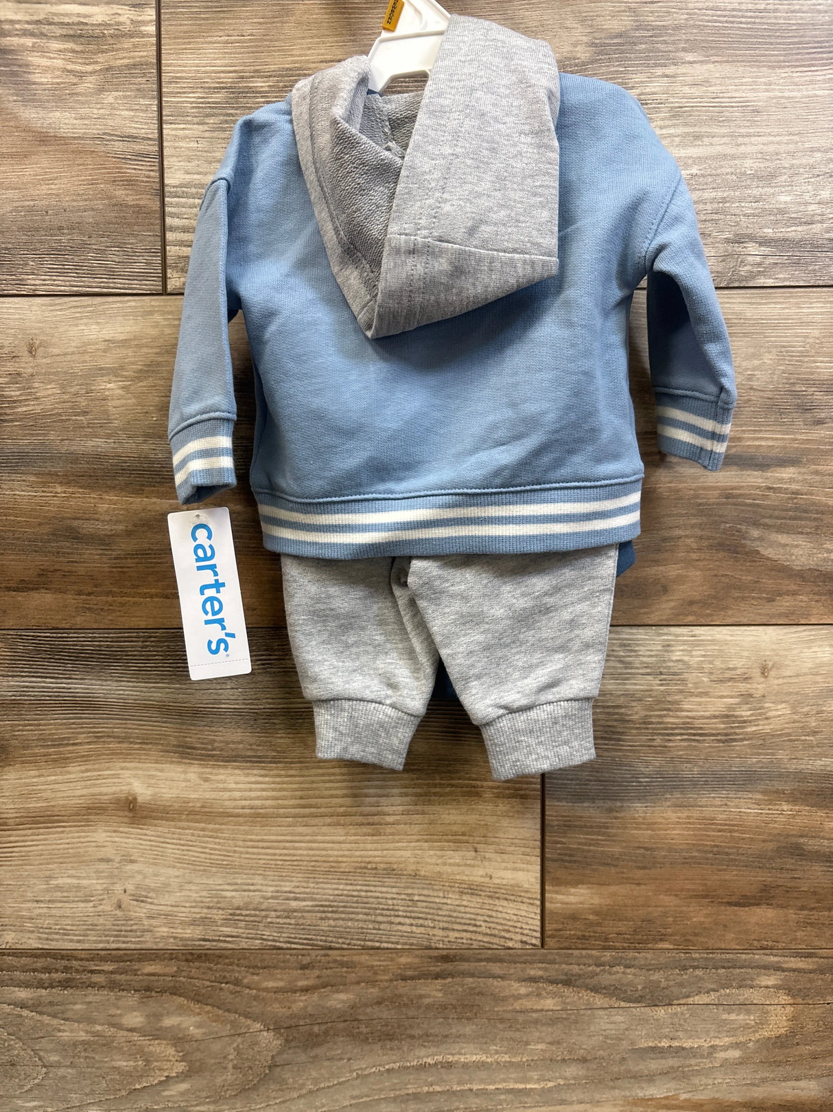NEW Carter's 3pc Varsity Jacket, Bodysuit, & Pants Set Blue sz Newborn