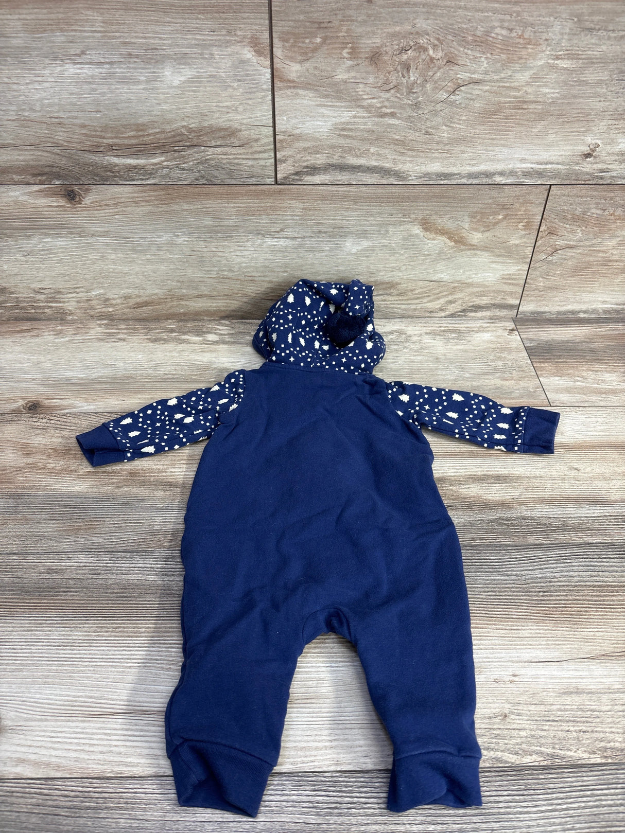 Cat & Jack Hooded Coverall Navy sz 0-3m