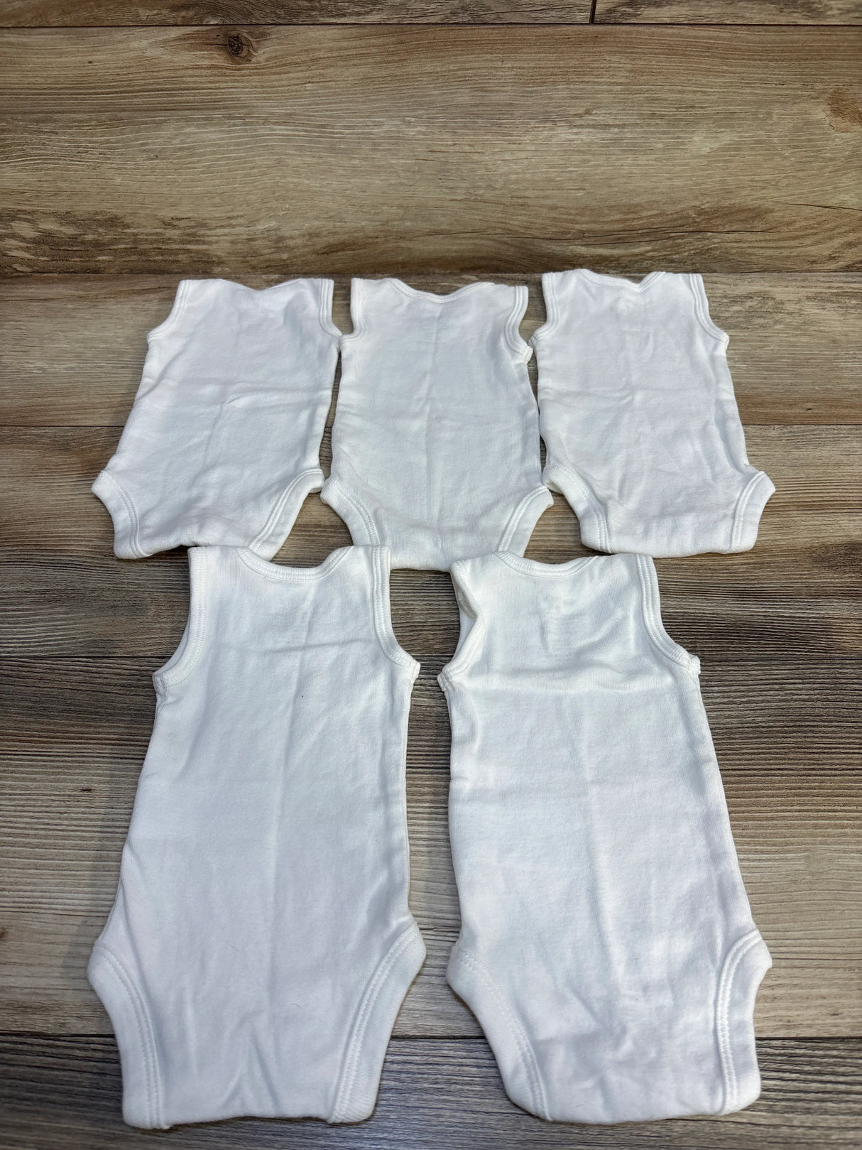 Carter's Tank Bodysuits 5pk White sz Preemie