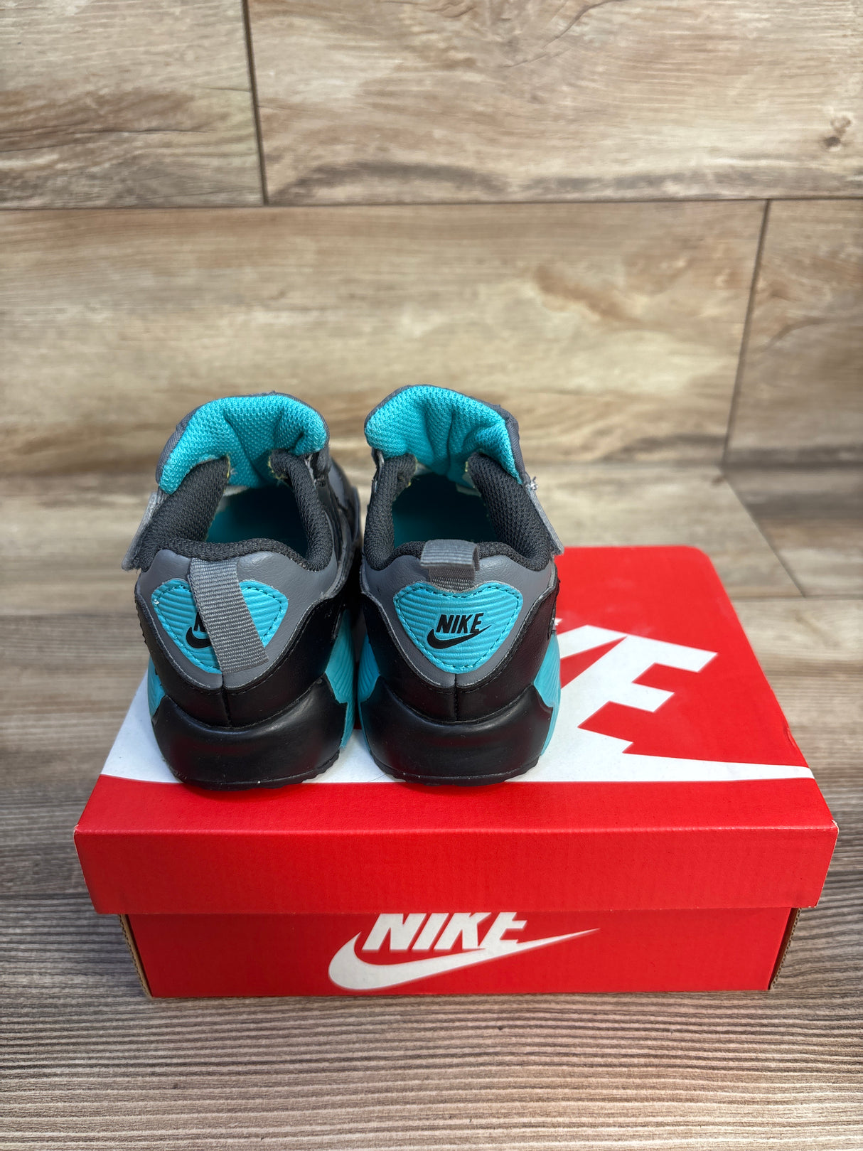 Nike Air Max 90 EasyOn TD 'Cool Grey Dusty Cactus' Sneakers sz 8c