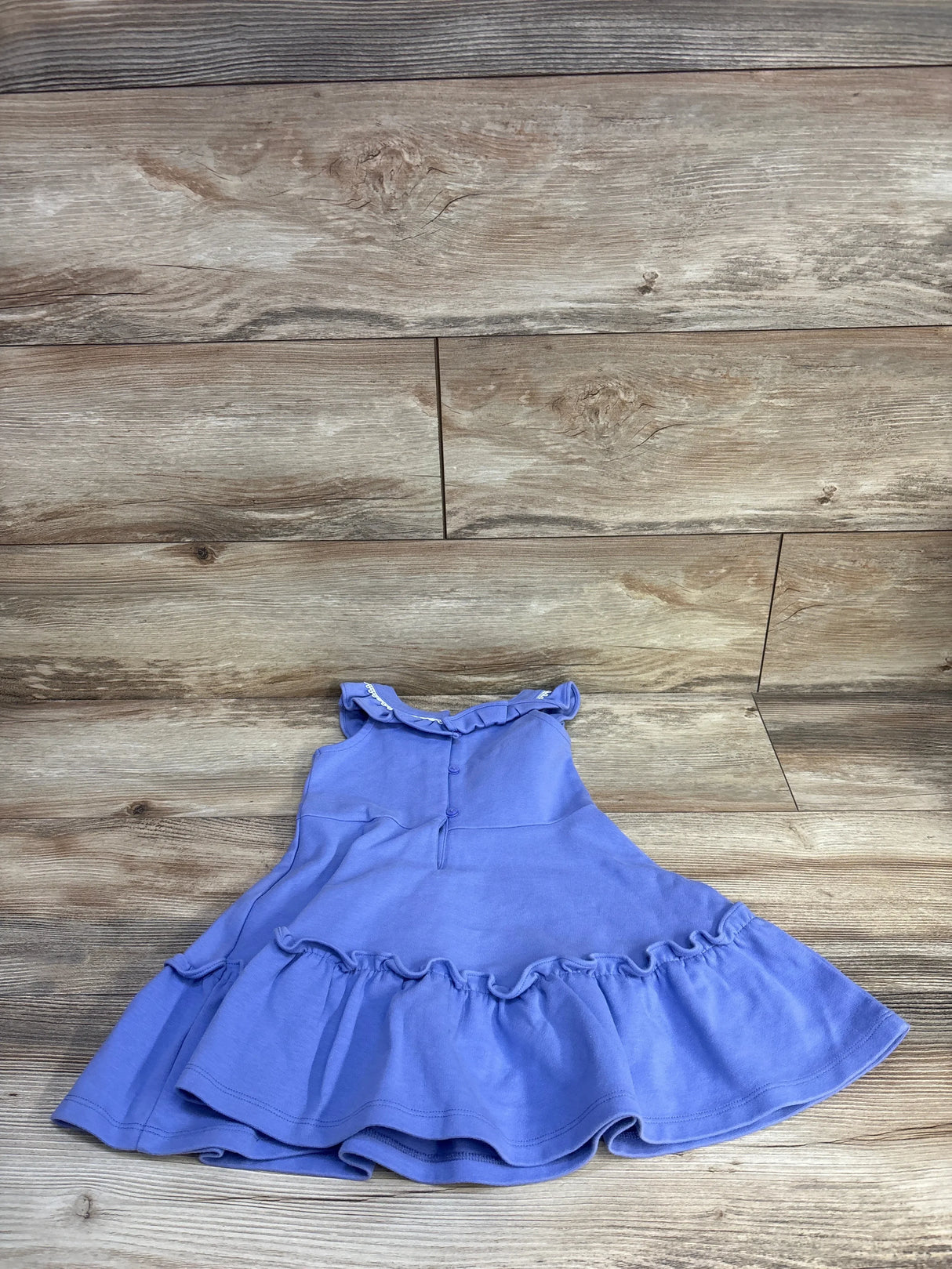 Janie & Jack Circle Trim Ruffle Ponte Dress Purple sz 3T