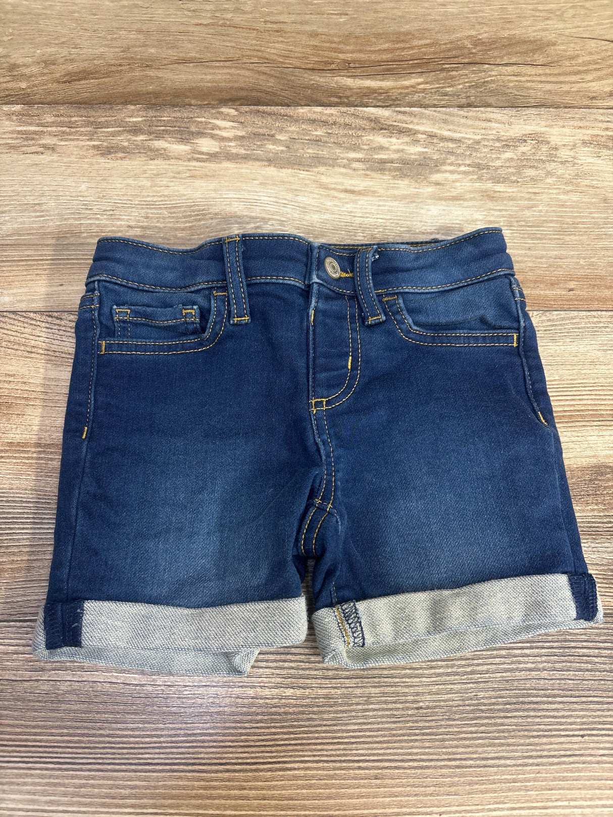 Jumping Beans Rolled Hem Denim Shorts Blue sz 4T - Me n Mommy To Be
