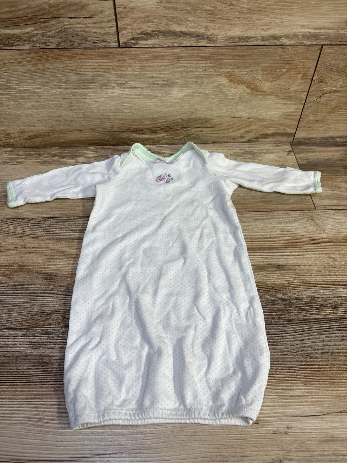 Little Me Sleep Gown White sz 0-3m