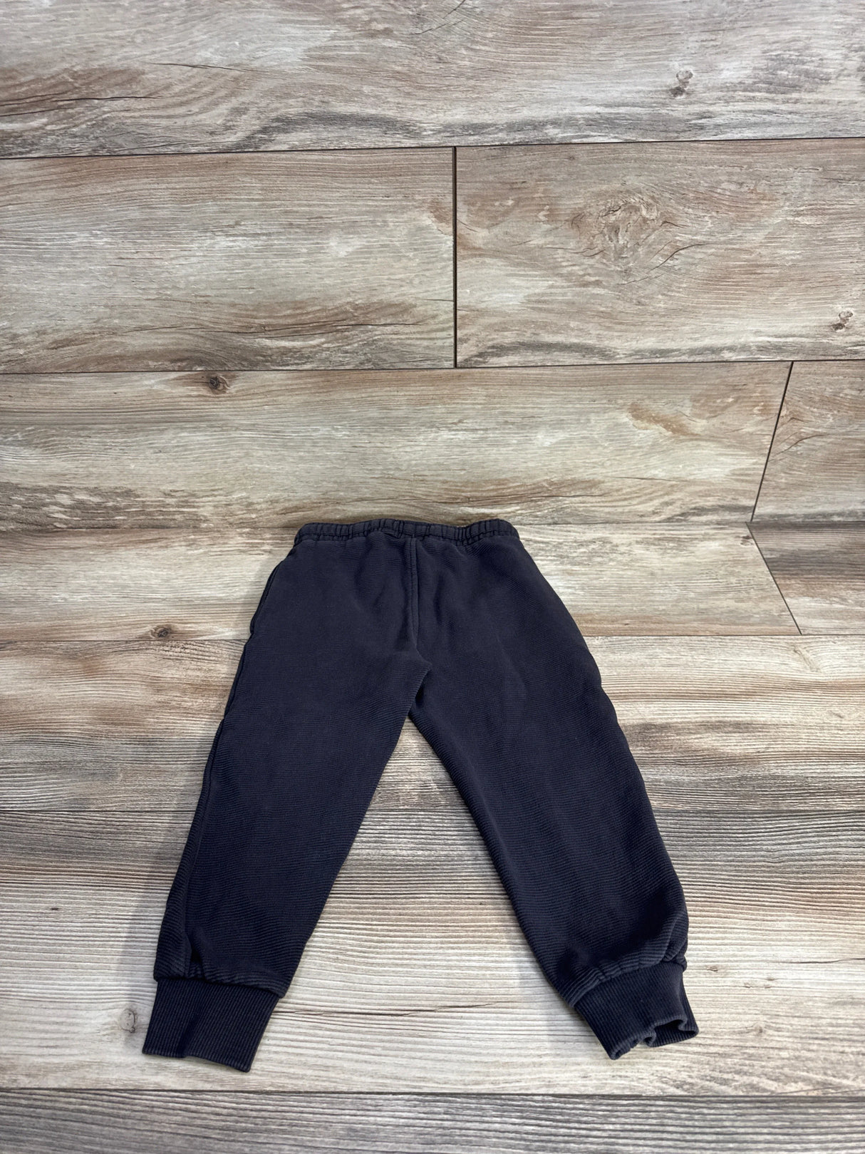 Zara Ribbed Drawstring Joggers Black sz 3-4T