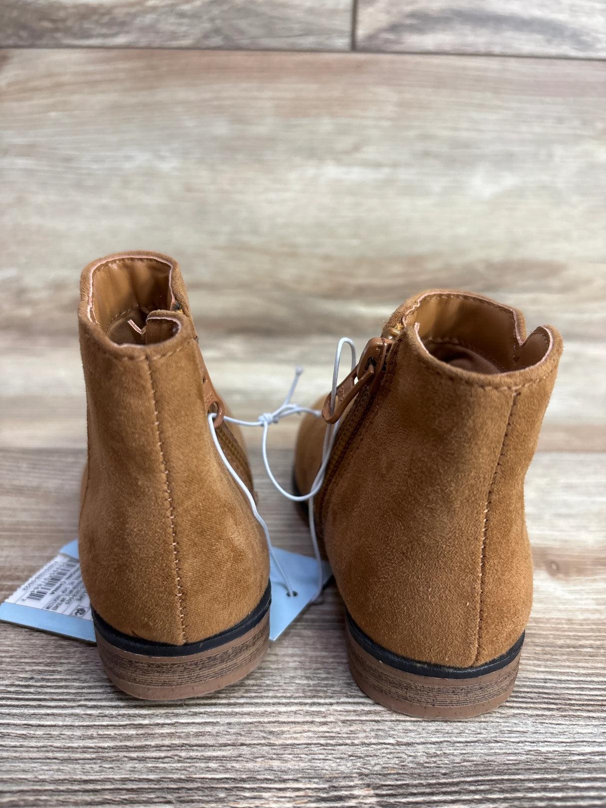 NEW Cat & Jack Penelope Zipper Booties Cognac sz 6c