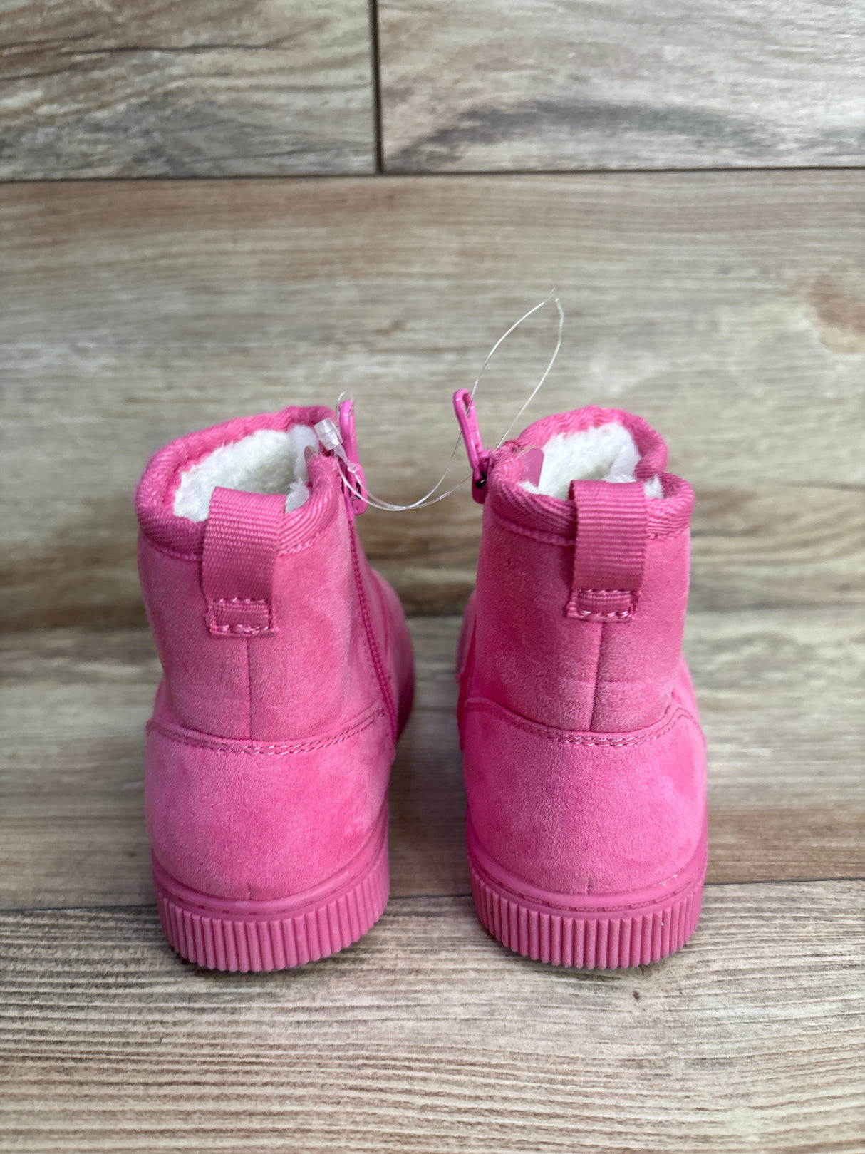NEW Cat & Jack Arlo Faux Fur Lined Booties Pink sz 9c