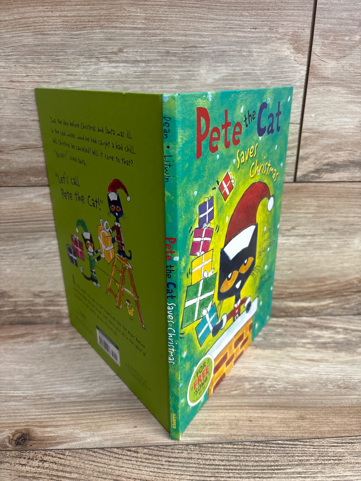 Pete the Cat Saves Christmas Hardcover Book