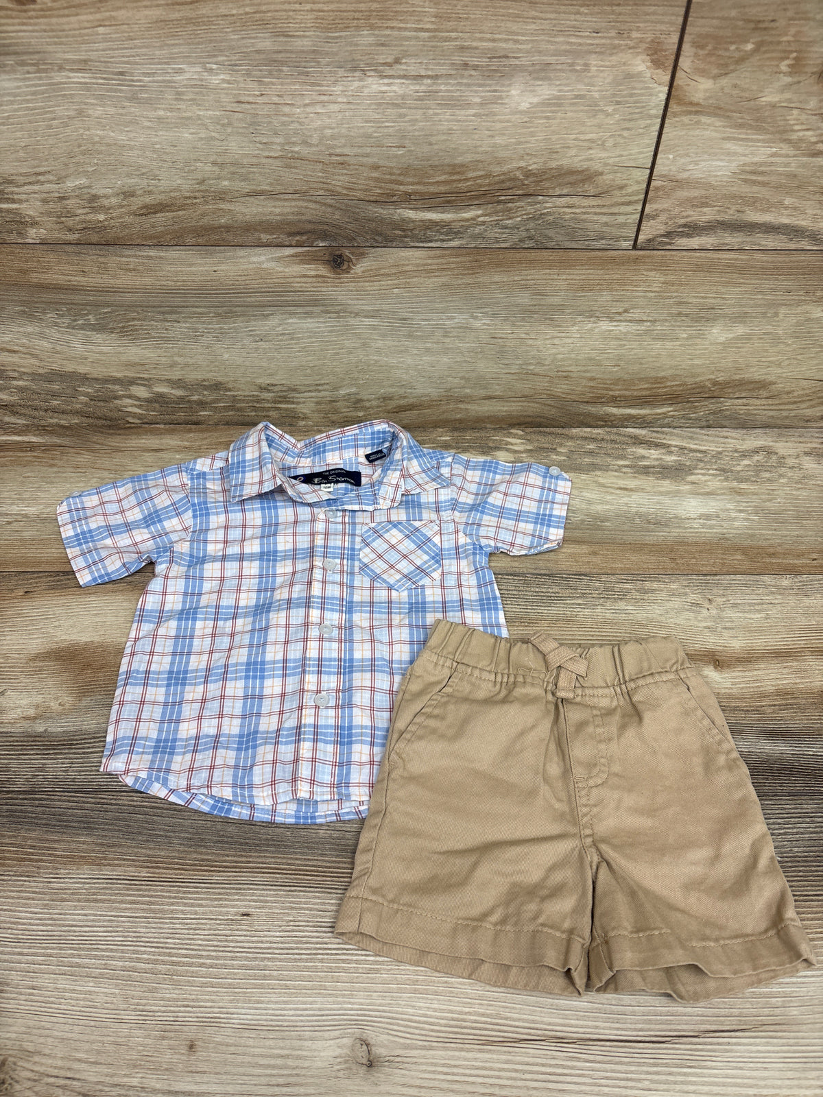 Wrangler 2pc Flannel & Pants Set Red sz 18m