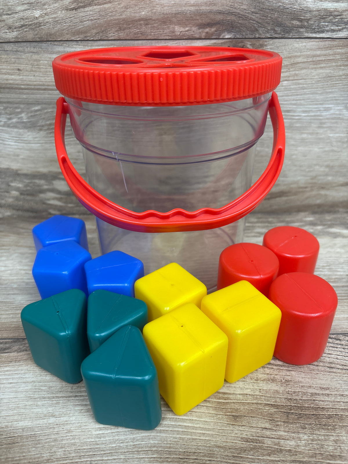 Red Box Shape Sorting Bucket