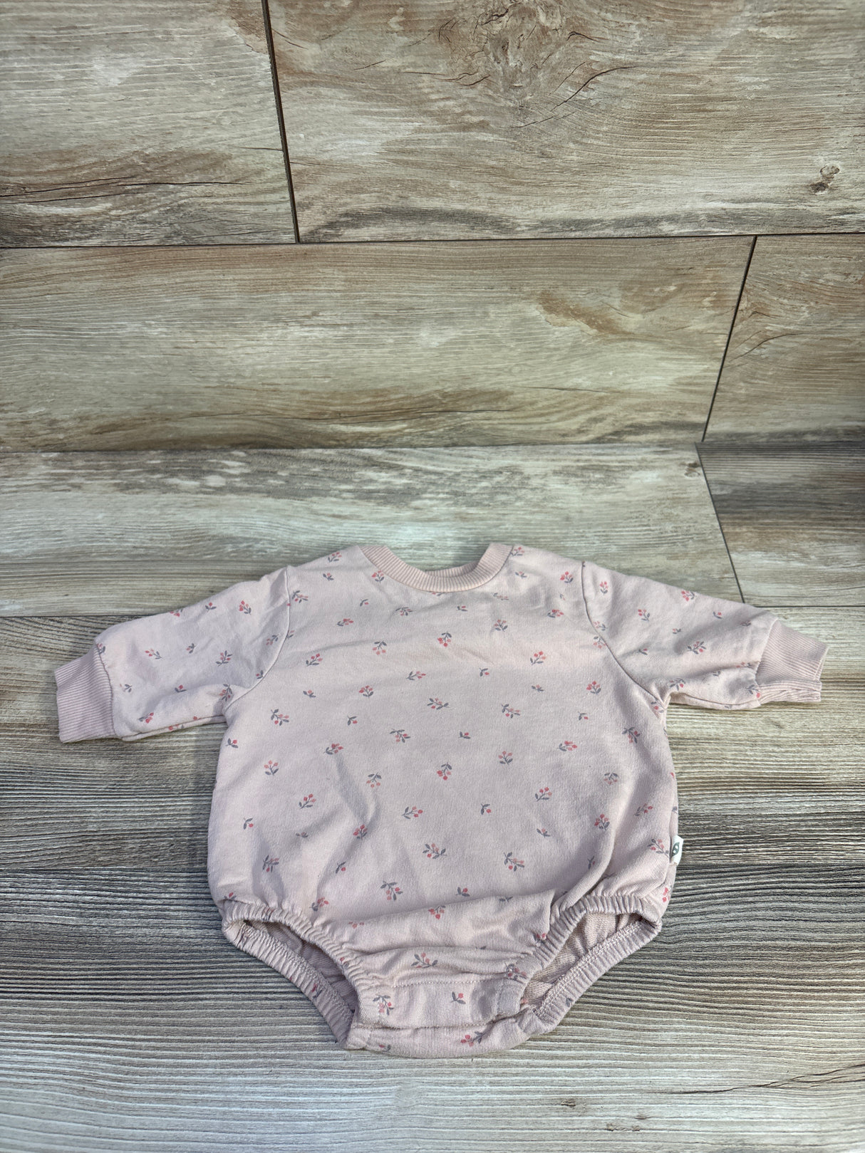 Easy Peasy Sweatshirt Bubble Romper Pink sz 0-3m