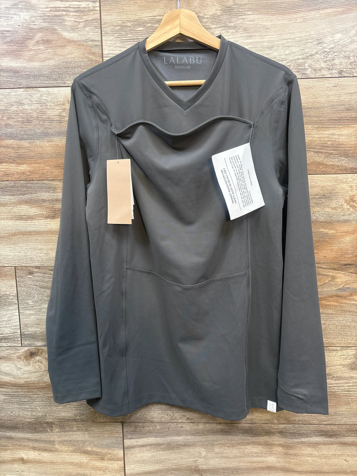 NEW Lalabu Long Sleeve Dad Shirt Grey sz Medium