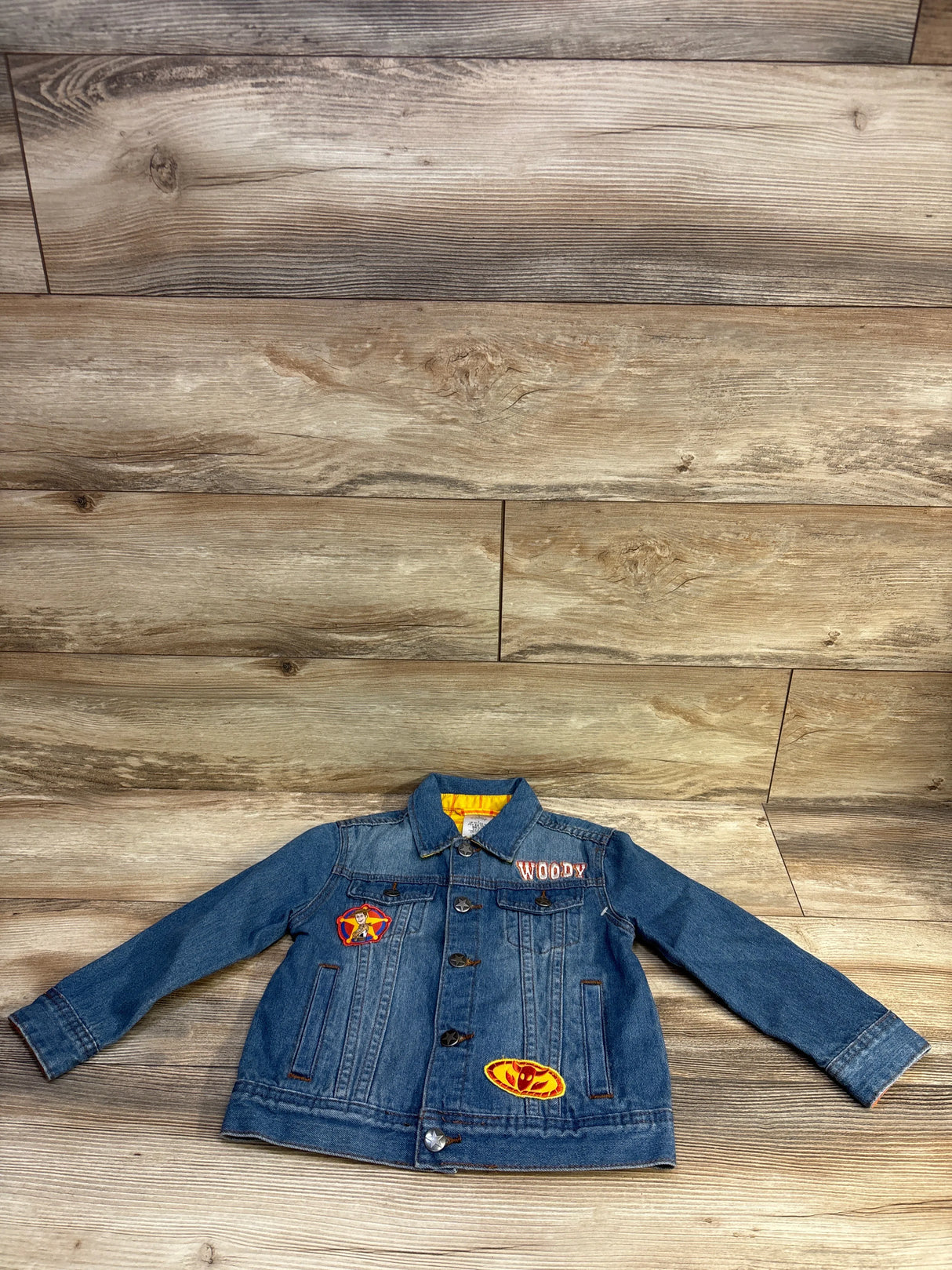 Disney Store Toy Story Woody Denim Jacket Blue sz 4T
